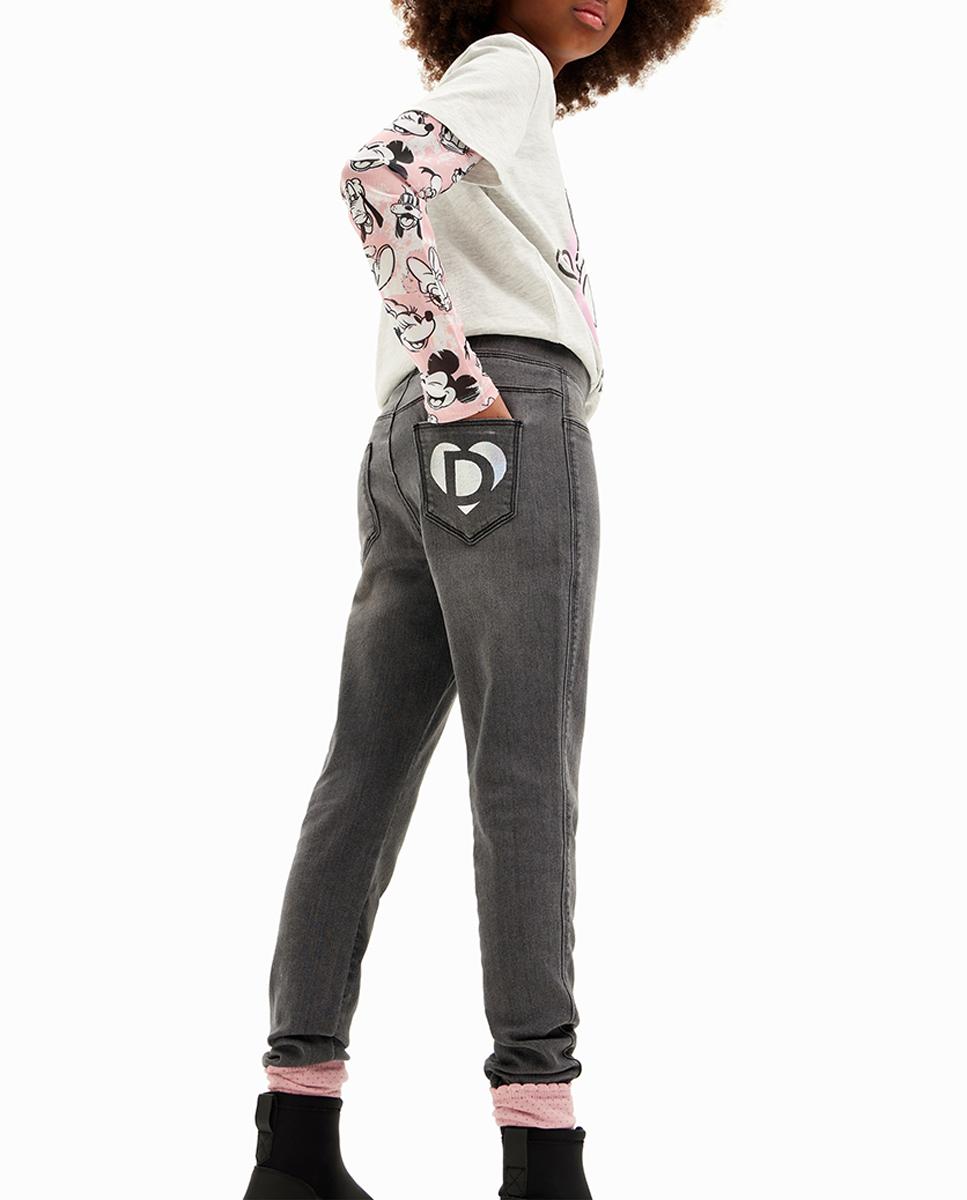 Imagen 0 de Leggings largos de niña efecto denim