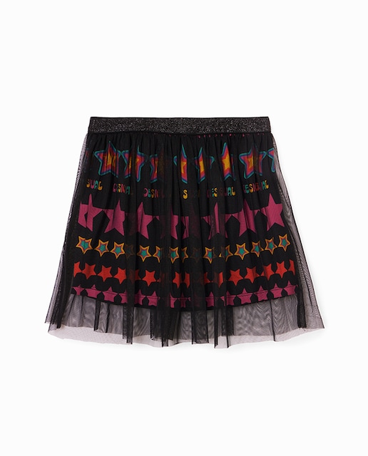Imagen 0 de Minifalda tul de niña con estrellas