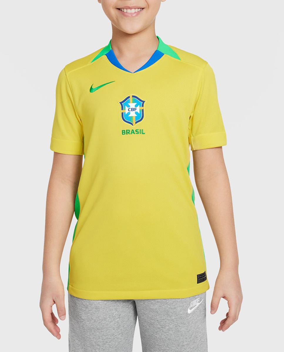 Imagen 0 de Camiseta de niños 1ª equipación Brasil 2025 Stadium Nike