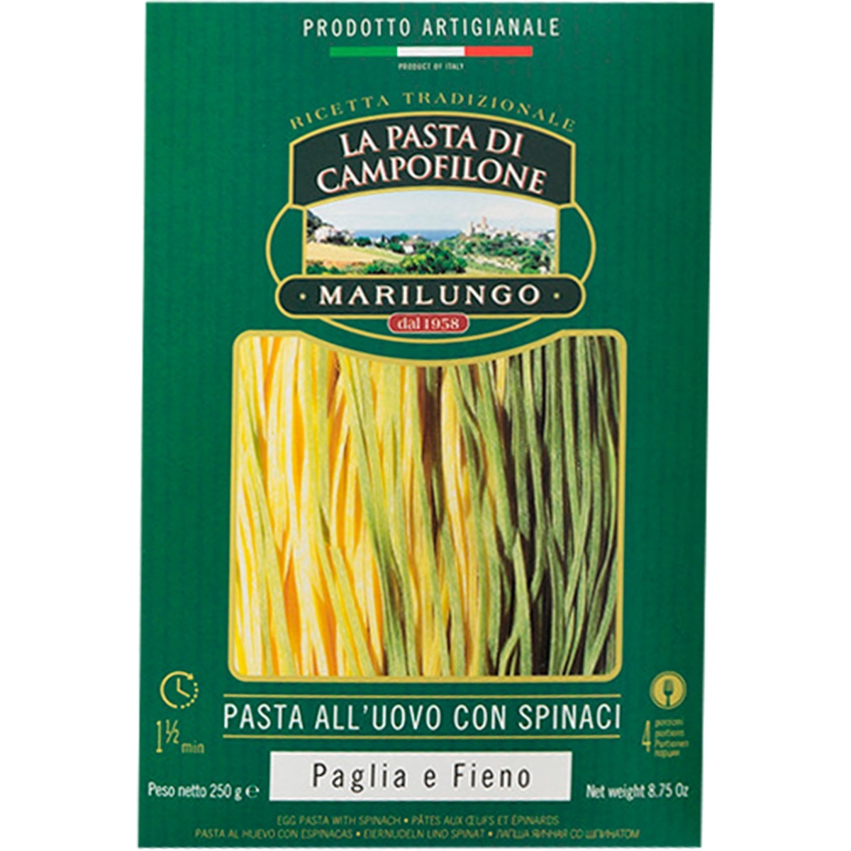 Imagem 0 de Massa com Ovo e Espinafres 250 g