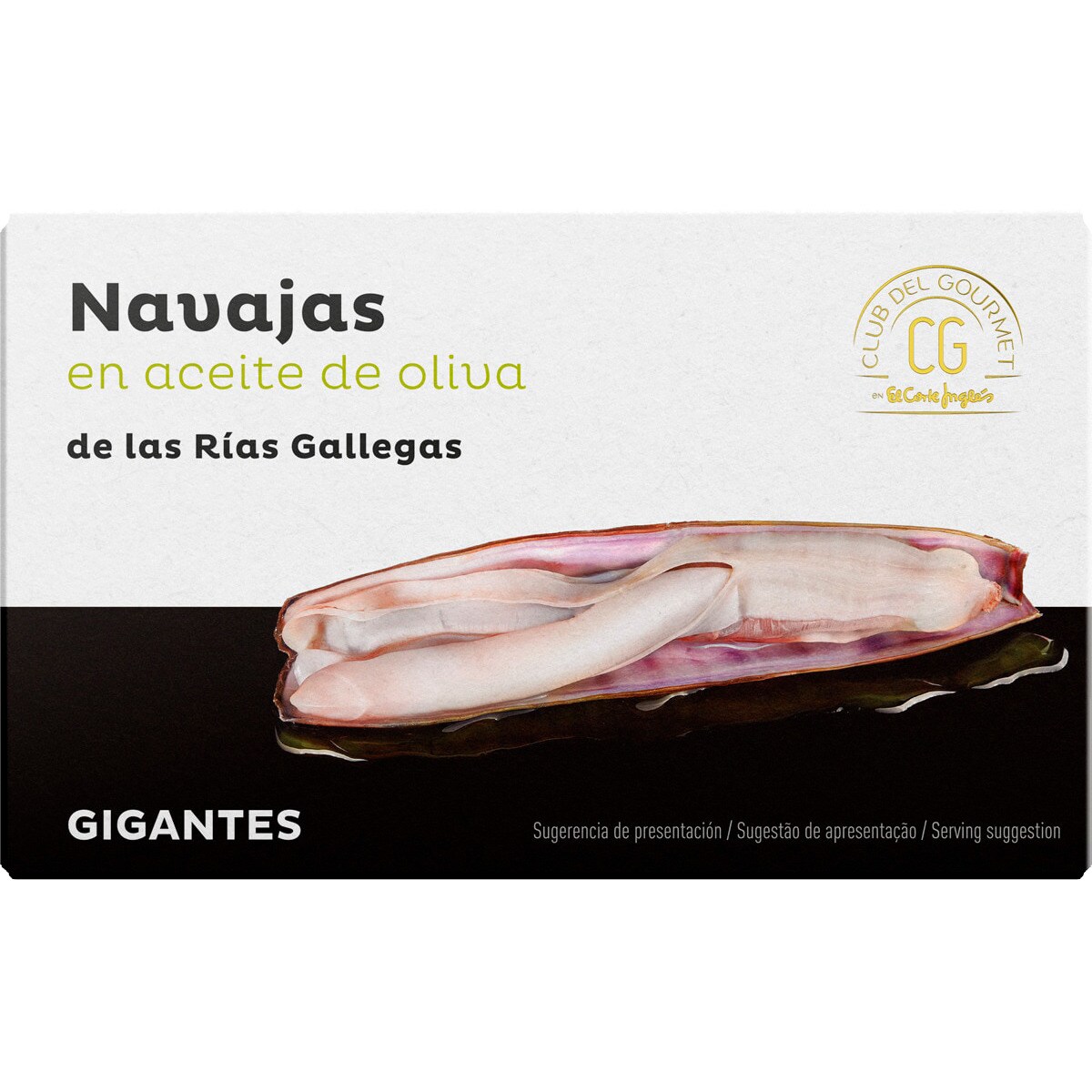 Imagem 0 de Navalhas em Azeite Gigantes 3/5 Peças lata 63 g