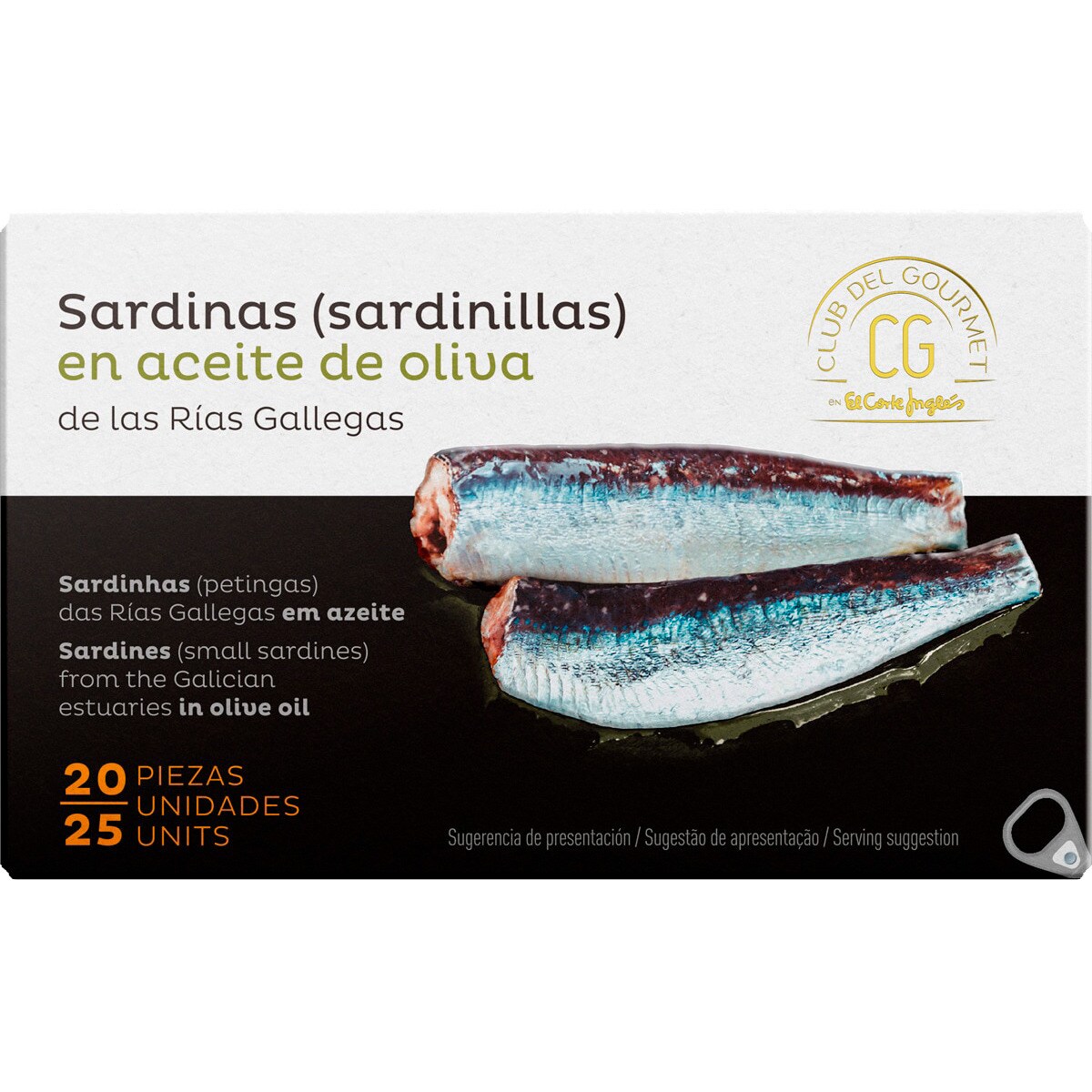 Imagem 0 de Sardinhas Petingas das Rias Galegas em Azeite 20/25 unidades lata 80 g