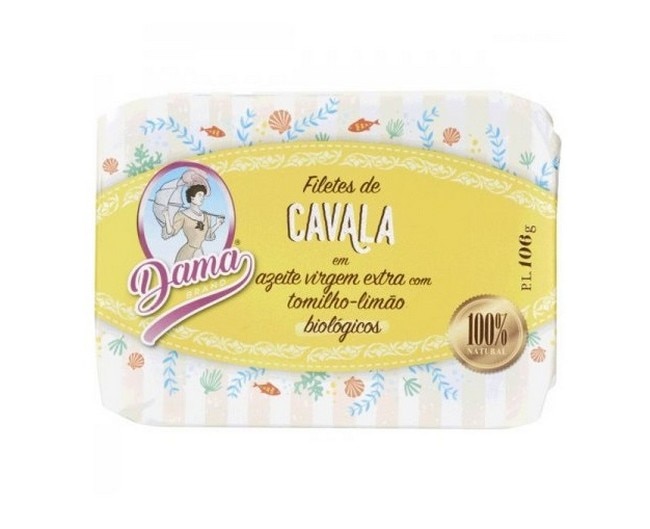 Imagem 0 de Filetes de Cavala em Azeite Virgem Extra com Tomilho e Limão Biológicas lata 106 g