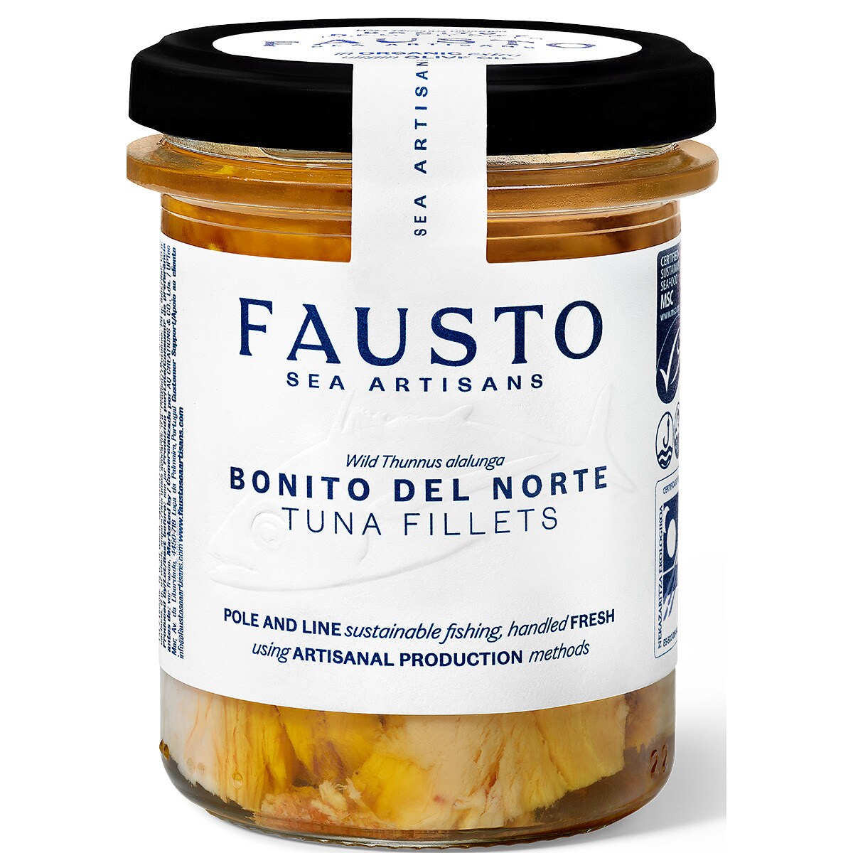 Imagem 0 de Filete de Atum em Azeite Virgem Extra Bio Bonito Del Norte frasco 190 g