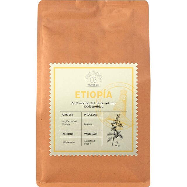 Imagem 0 de Café Moído 100% Arábica Moído de Origem Etíopia Natural 250 g