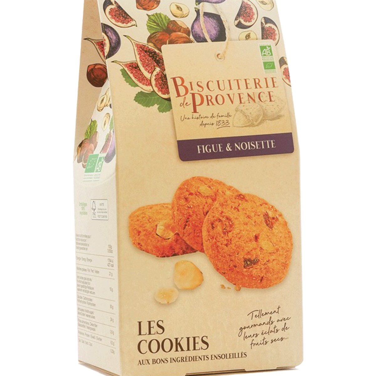 Imagem 0 de Les Cookies Bolachas com Figo e Avelã Biológicas 120 g