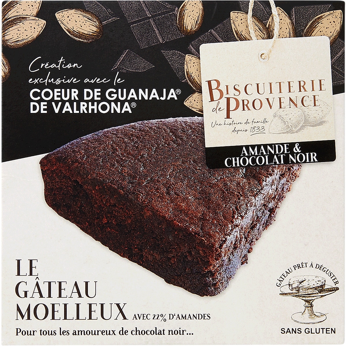 Imagem 0 de Bolo de Amêndoa e Chocolate Preto Le Gâteau Moelleux 225 g