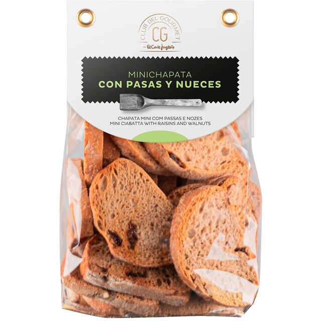 Imagem 0 de Mini Chapatas com Passas e Nozes embalagem 120 g