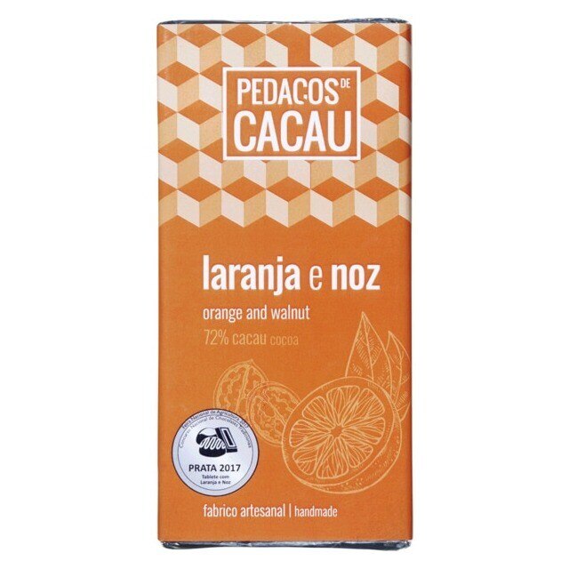 Imagem 0 de Chocolate Preto com Laranja e Noz 100 g