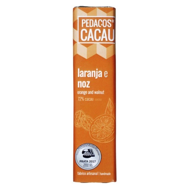Imagem 0 de Chocolate Preto com Laranja e Noz 30 g