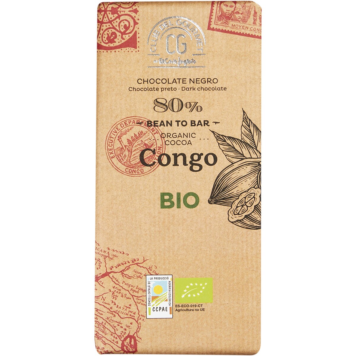 Imagem 0 de Chocolate Preto 80% Congo Biológico 100 g
