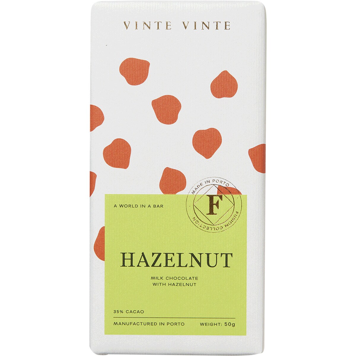 Imagem 0 de Chocolate de Leite 35% com Avelão Fusion Collection 50g