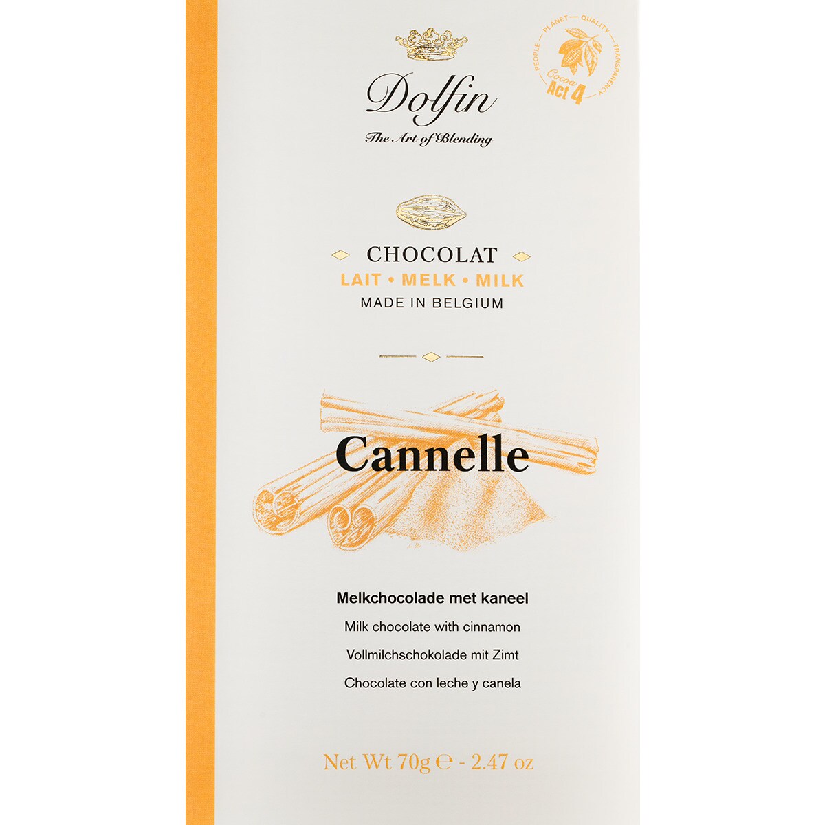 Imagem 0 de Chocolate de Leite com Canela  70 g