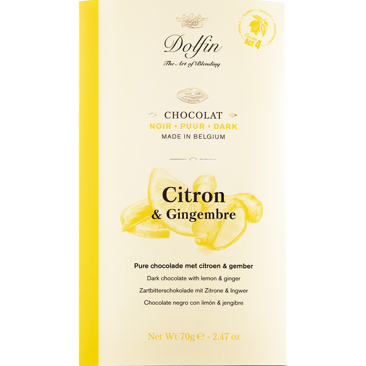 Imagem 0 de Chocolate Preto com Limão e Gengibre 70 g