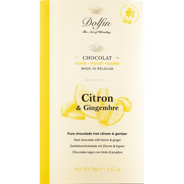 Imagem 0 de Chocolate Preto com Limão e Gengibre 70 g