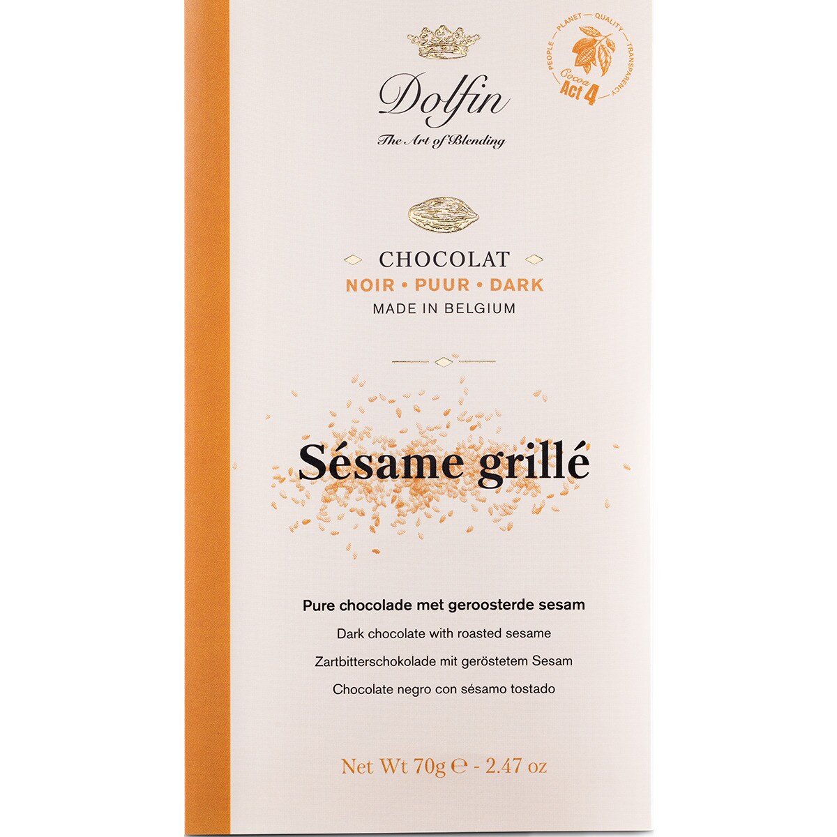 Imagem 0 de Chocolate Preto com Sésamo Tostado 70 g