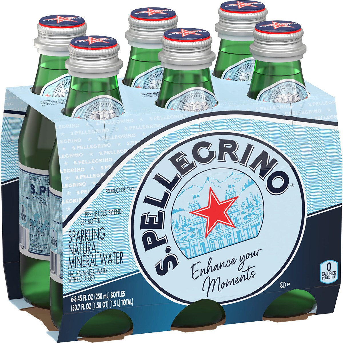 Imagem 0 de Água com Gás Pack 6 unidades garrafa 25 cl