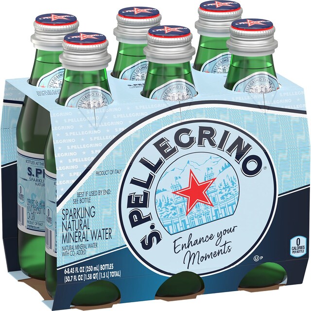 Imagem 0 de Água com Gás Pack 6 unidades garrafa 25 cl