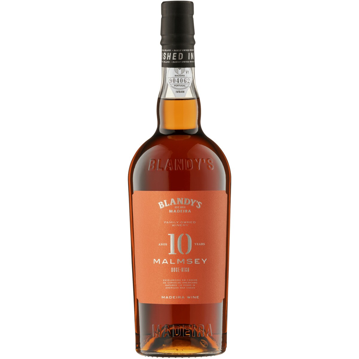 Imagem 0 de Vinho da Madeira Malmsey 10 anos garrafa 75 cl