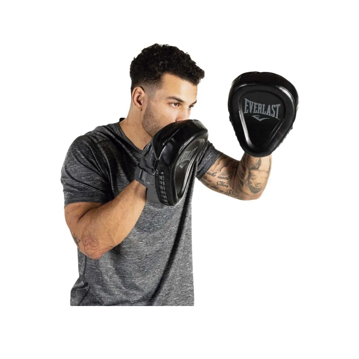 Imagen 2 de Manoplas Focus Mitt Powerlock Everlast - Negro Negro
