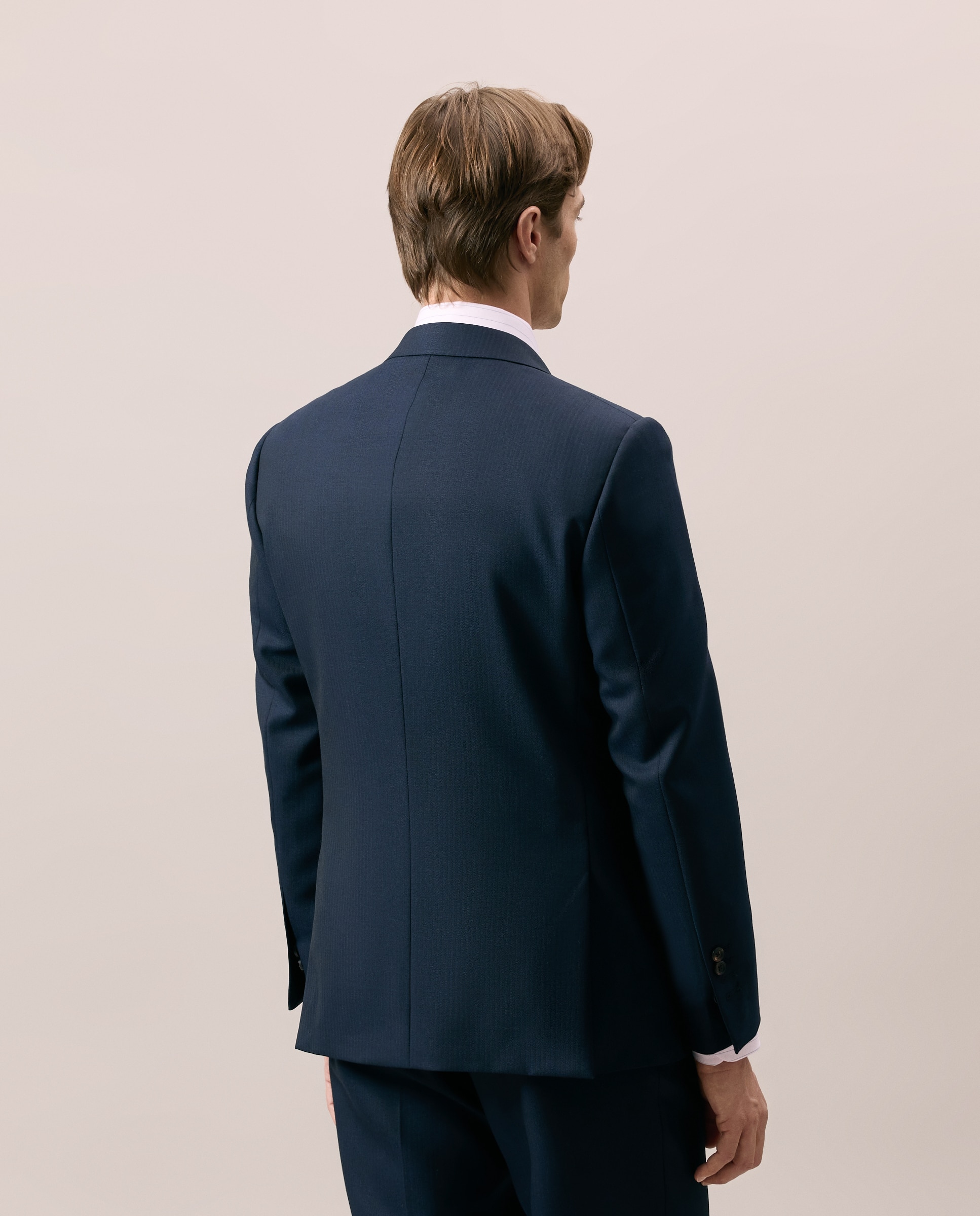 Chaqueta separate Slim espiga vestir 100% Lana hombre - Emidio Tucci - Azul marino Azul marino-4