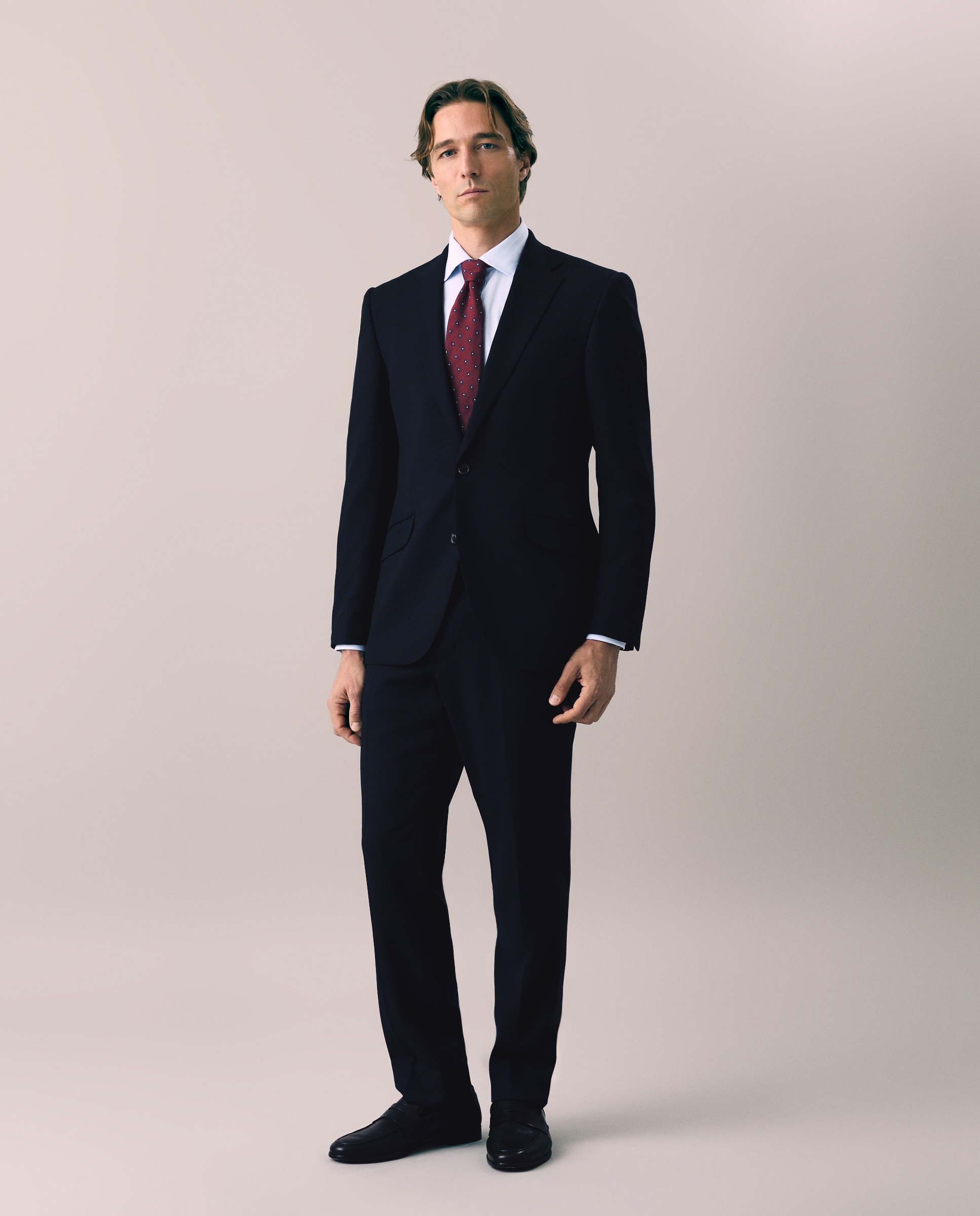 Casaco Separate Clássico Slim Fit com Micro Estrutura Azul-marinho-2