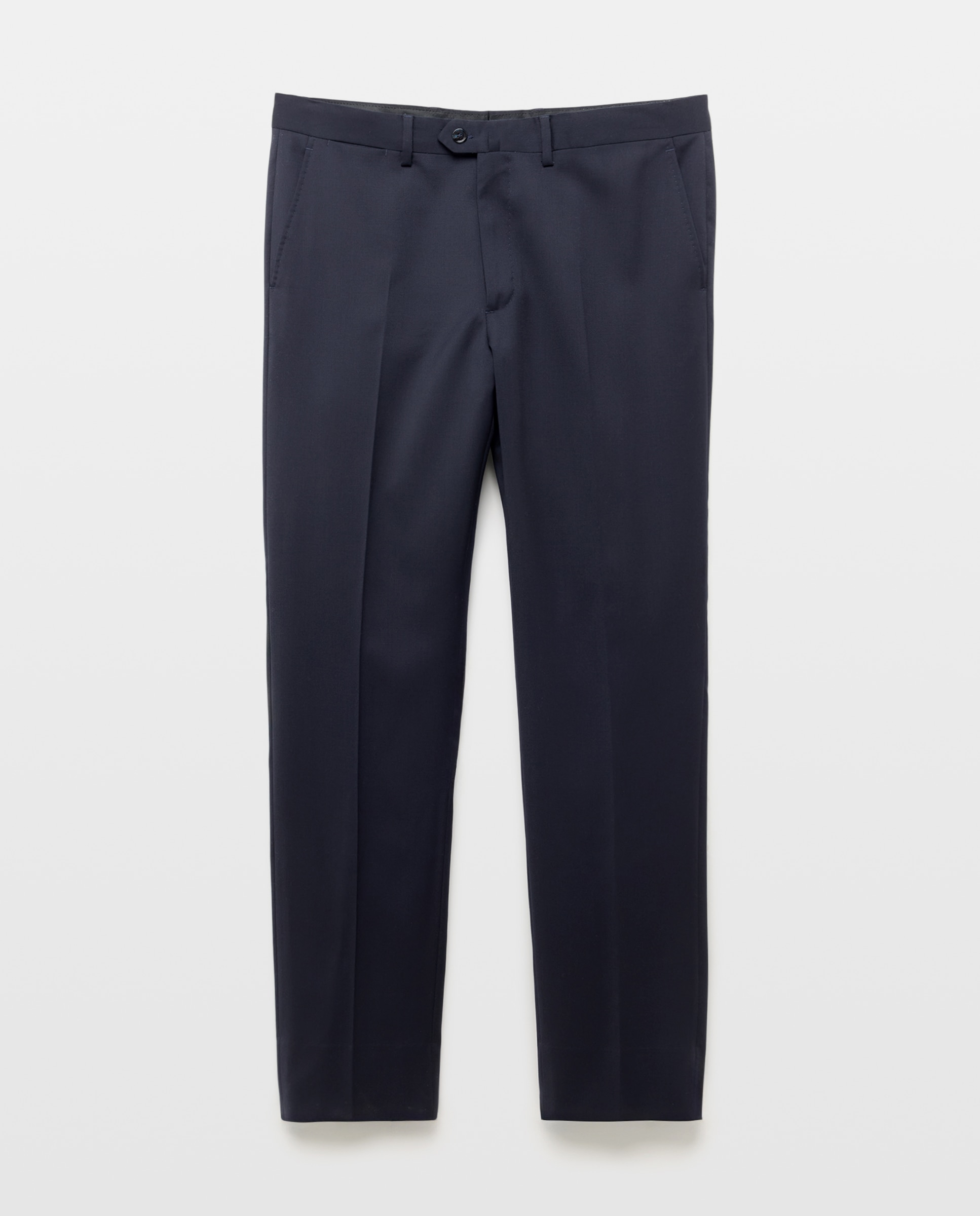 Pantalón separate Regular liso vestir 100% Lana hombre - Emidio Tucci - Azul Azul-5