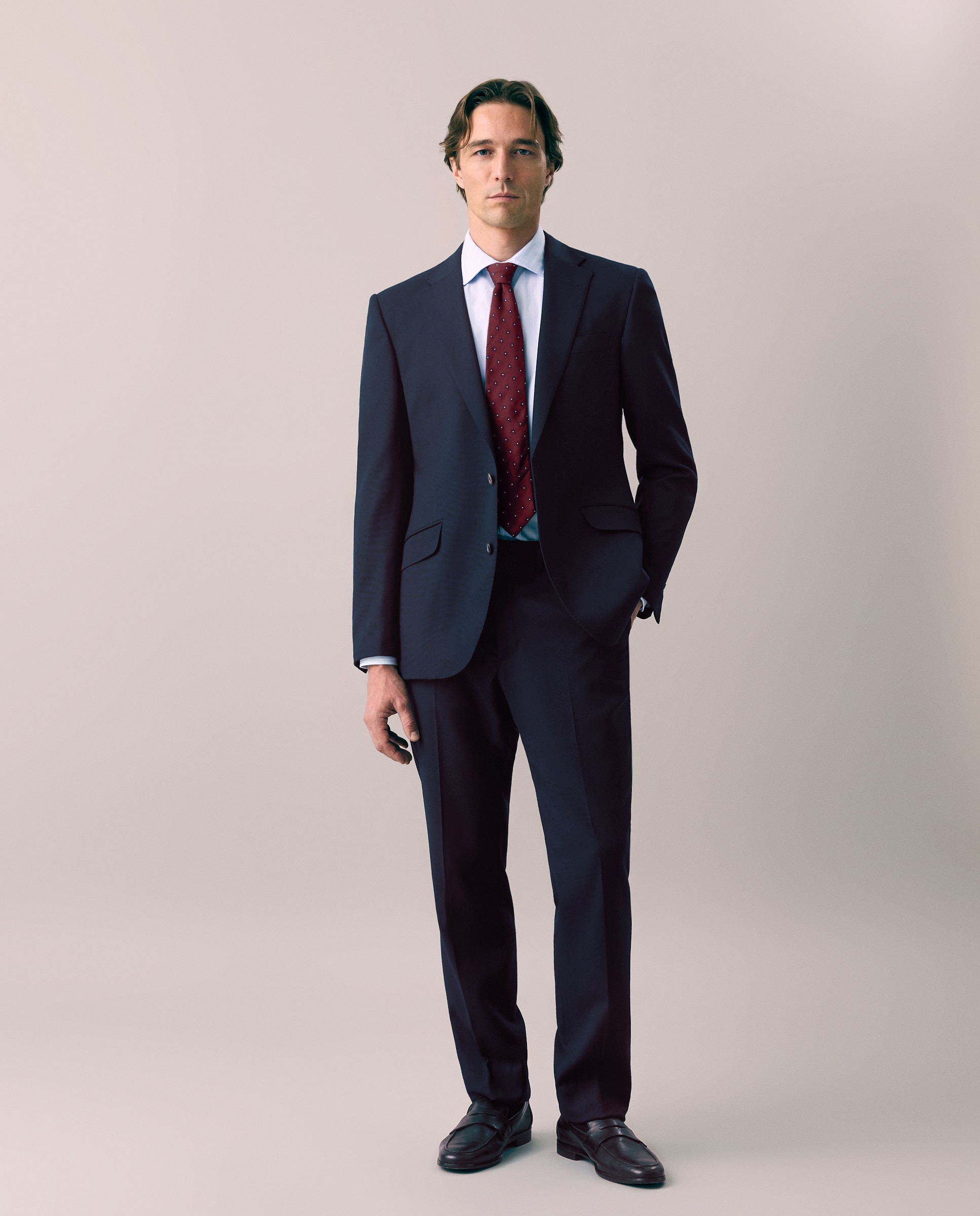 Imagem 0 de Calças Formais Separate Slim Fit com Micro Estrutura