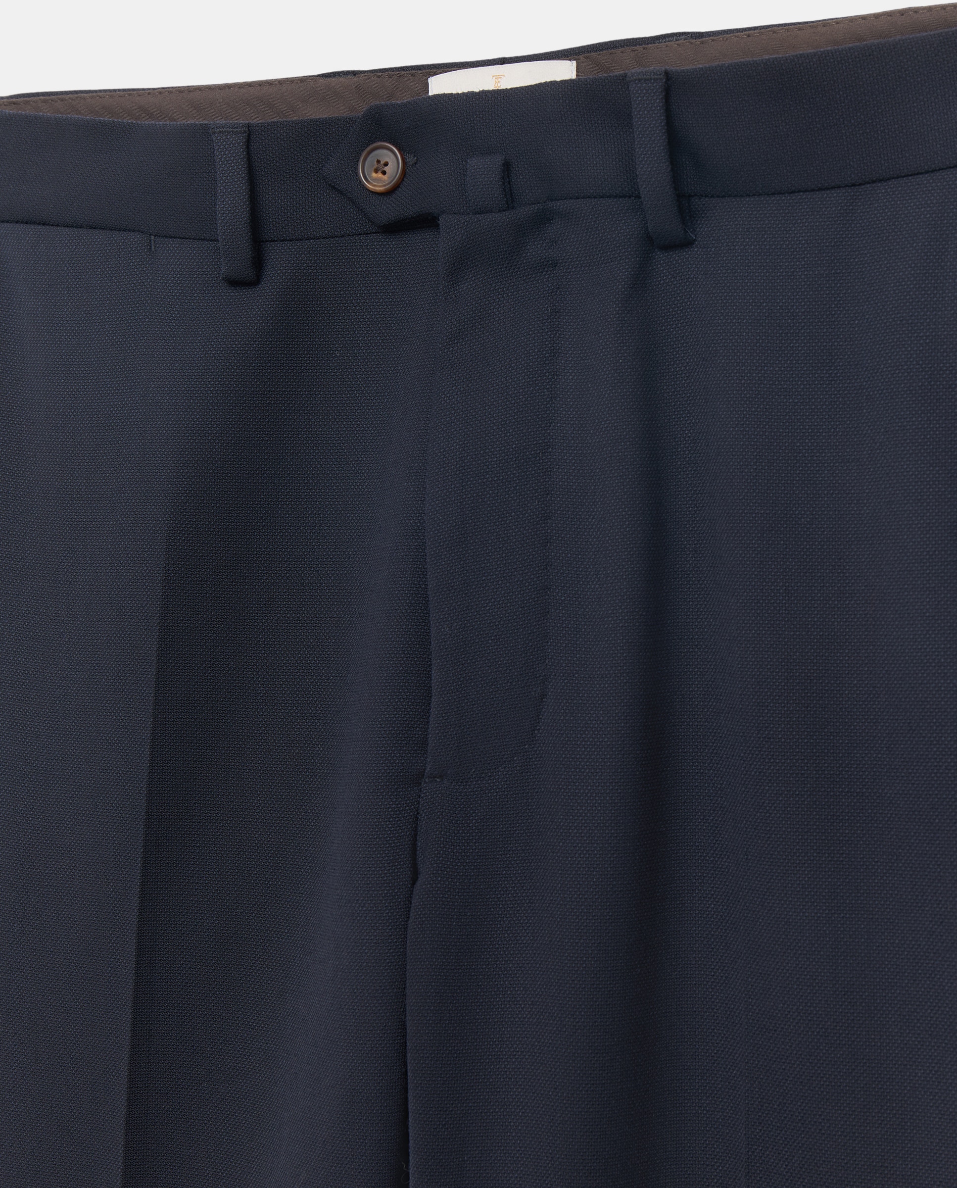 Calças Formais Separate Slim Fit com Micro Estrutura Azul-marinho-2