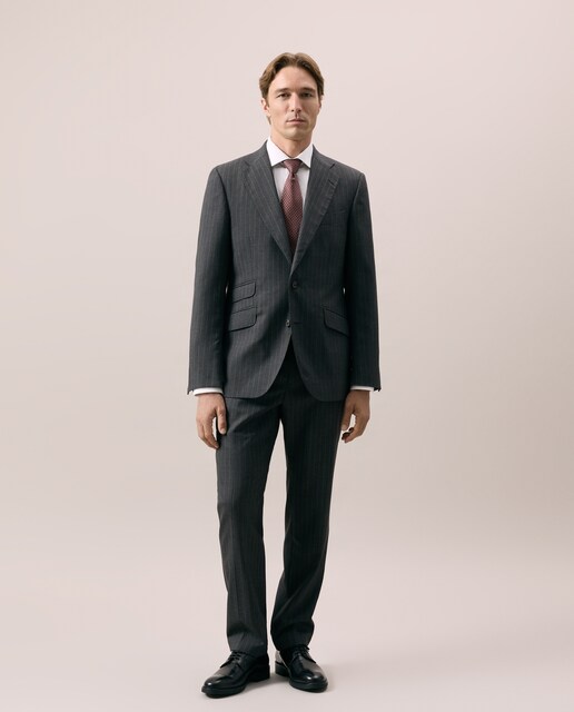 Traje Regular raya vestir 100% Lana hombre