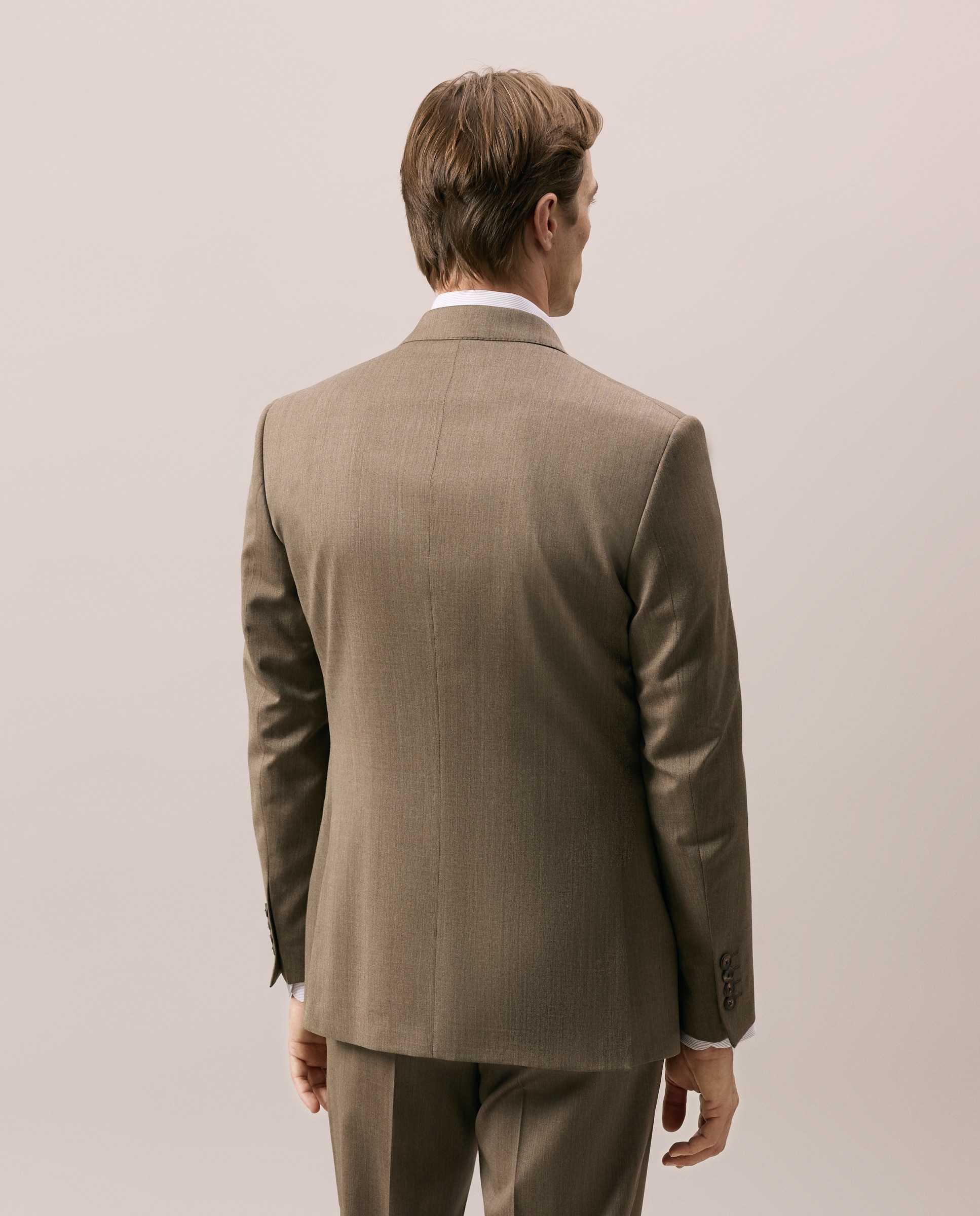 Chaqueta separate Slim espiga vestir 100% Lana hombre - Emidio Tucci - Camel Camel-4