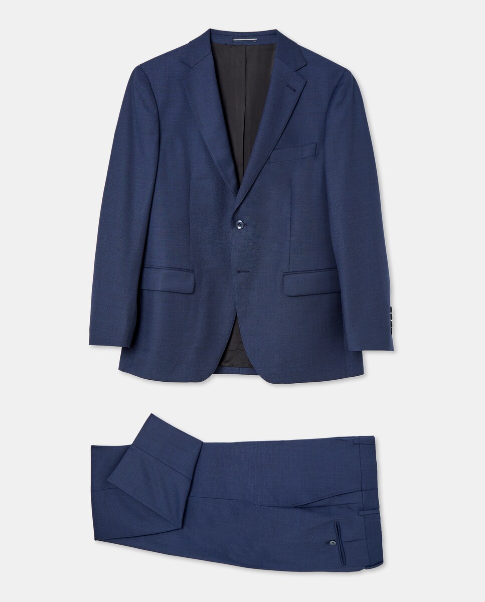 Traje de hombre ojo de perdiz azul lavable · Dustin · El Corte Inglés