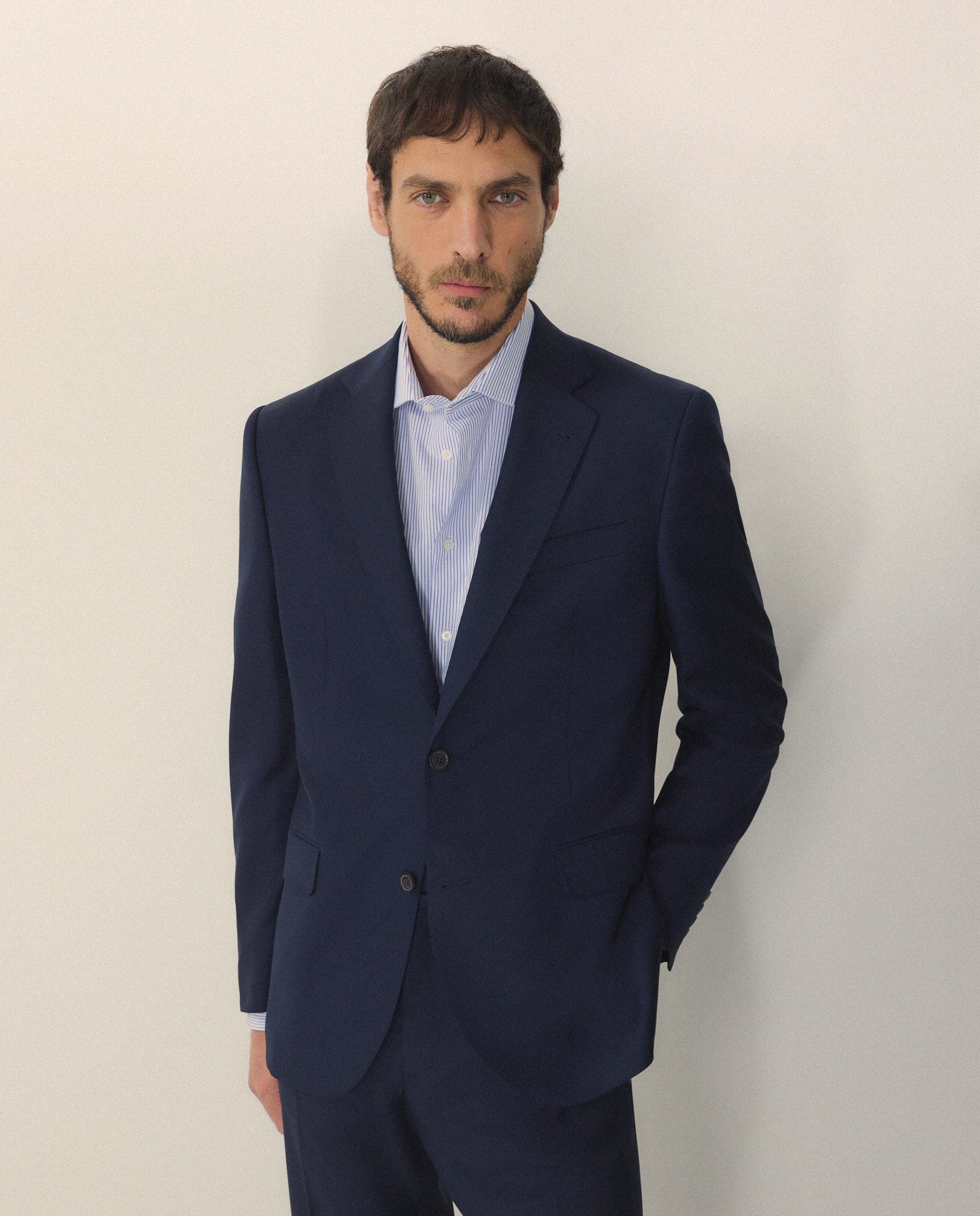 Chaqueta separate Classic liso vestir 100% Lana hombre - Emidio Tucci - 440 Azulón 440 Azulón-1