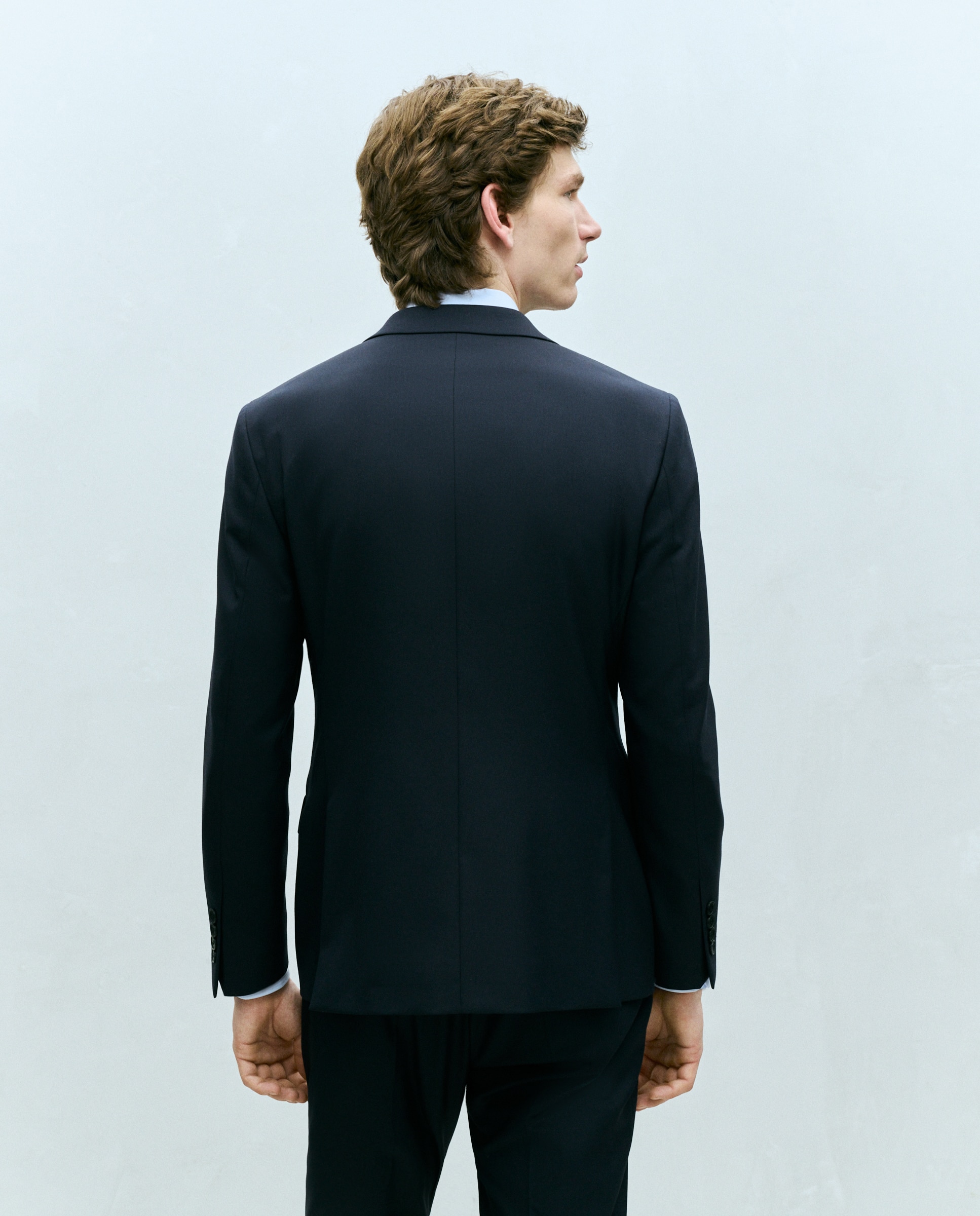 Casaco Separate Slim com Lavagem Azul-marinho-3