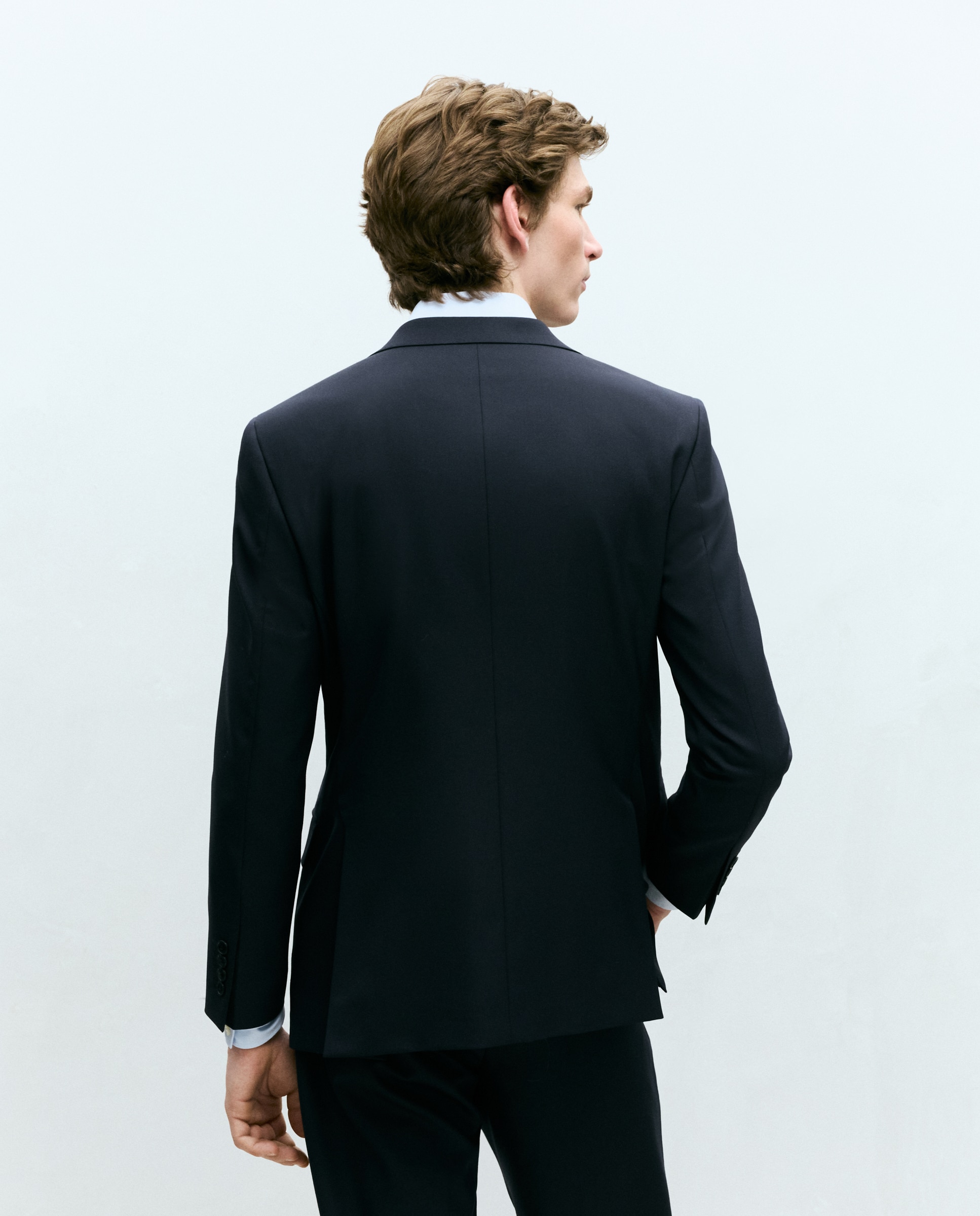 Casaco de Fato Separate Regular Lavável Azul-marinho-4