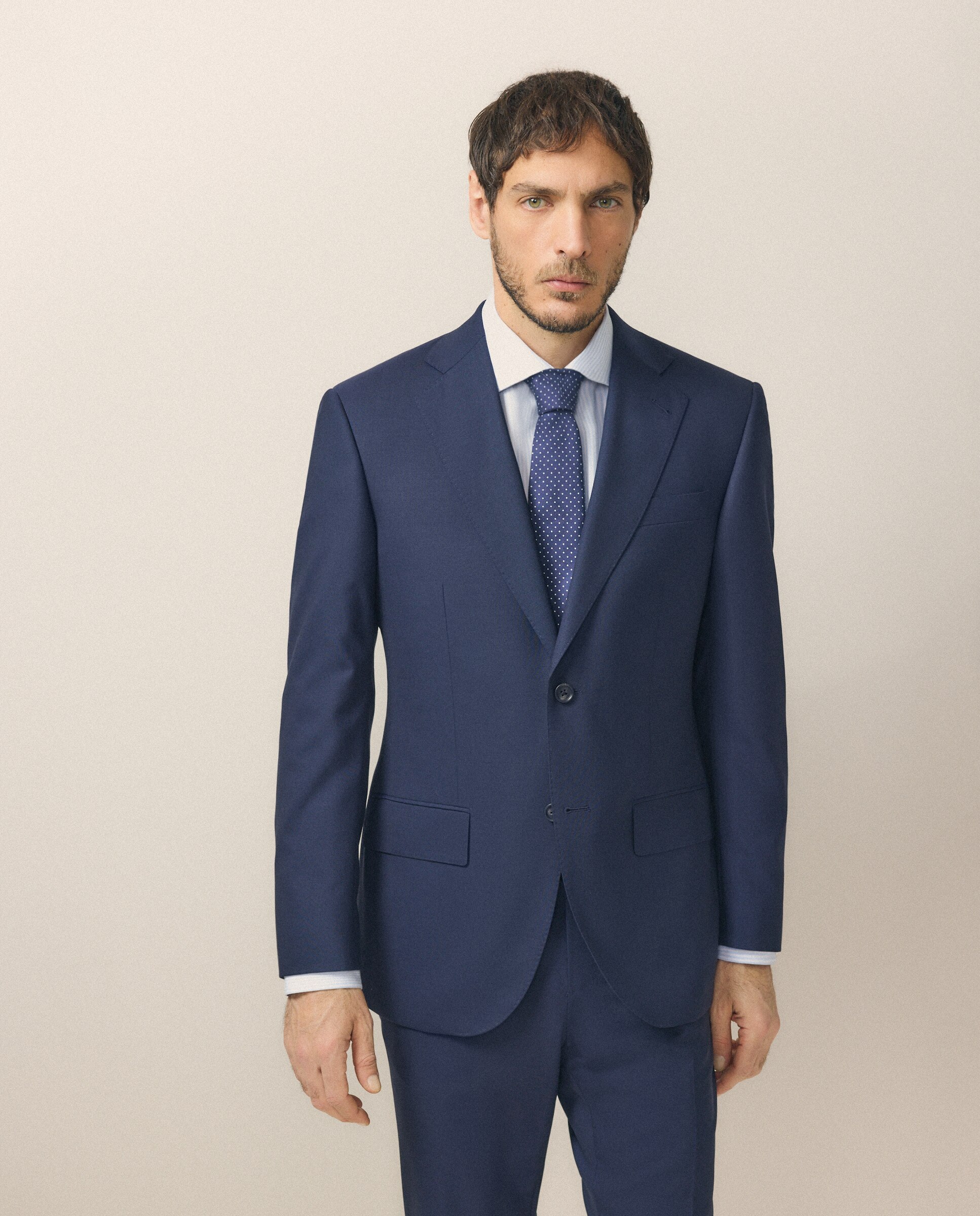 Chaqueta separate Slim liso vestir 100% Lana hombre - Emidio Tucci - Azul Azul-2