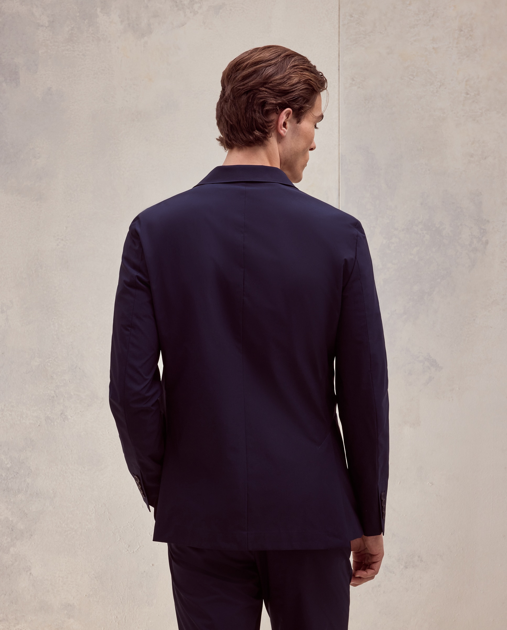Casaco de Fato Slim Fit Azul-marinho-3