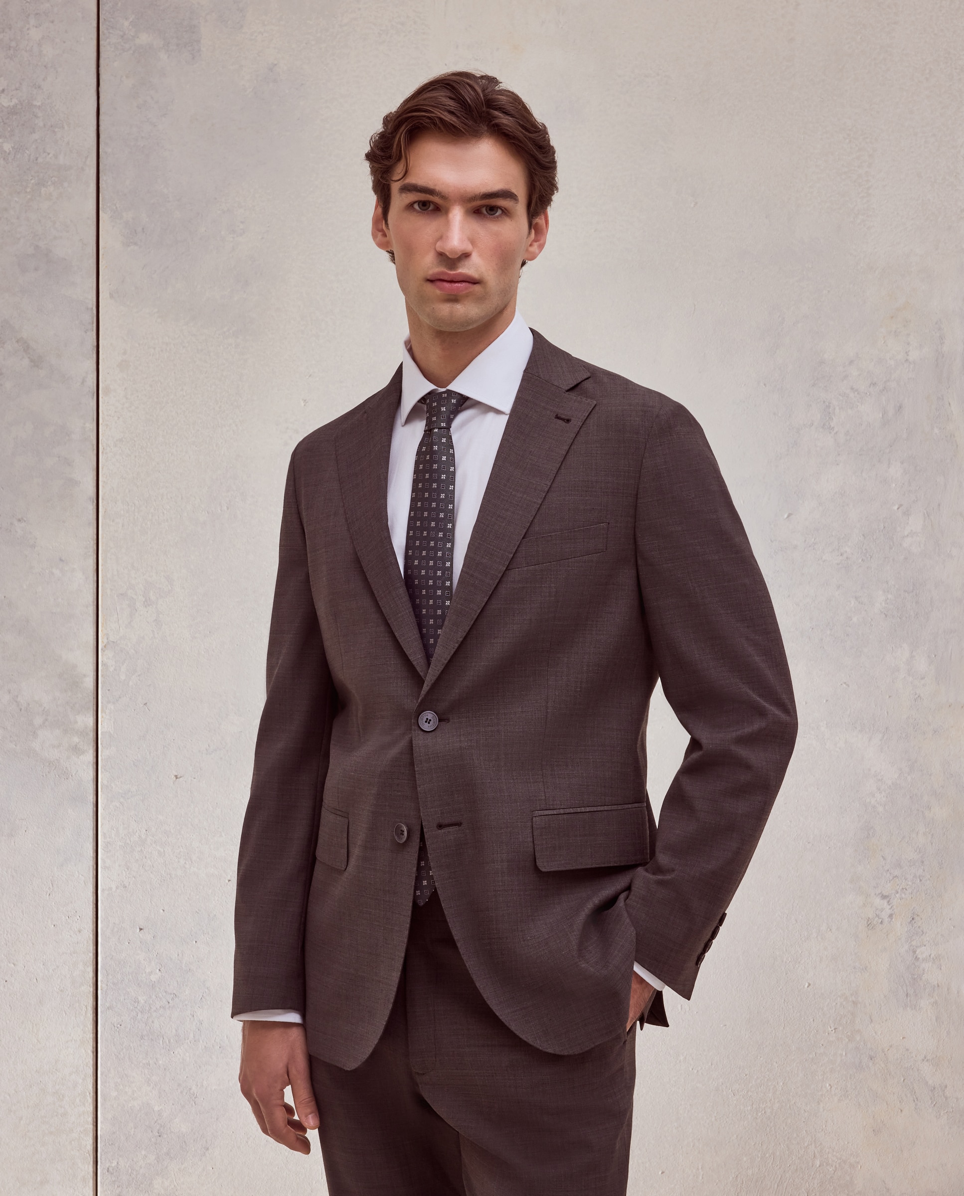Imagen 0 de Chaqueta traje hombre separate desestructurado. Marrón