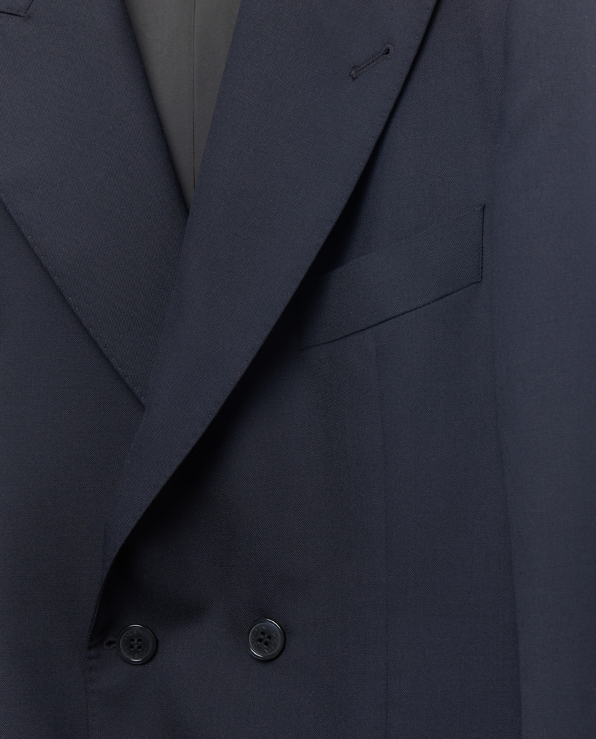 Americana de traje lavable cruzada lisa regular mezcla con lana de hombre - Dustin - Azul marino Azul marino-6
