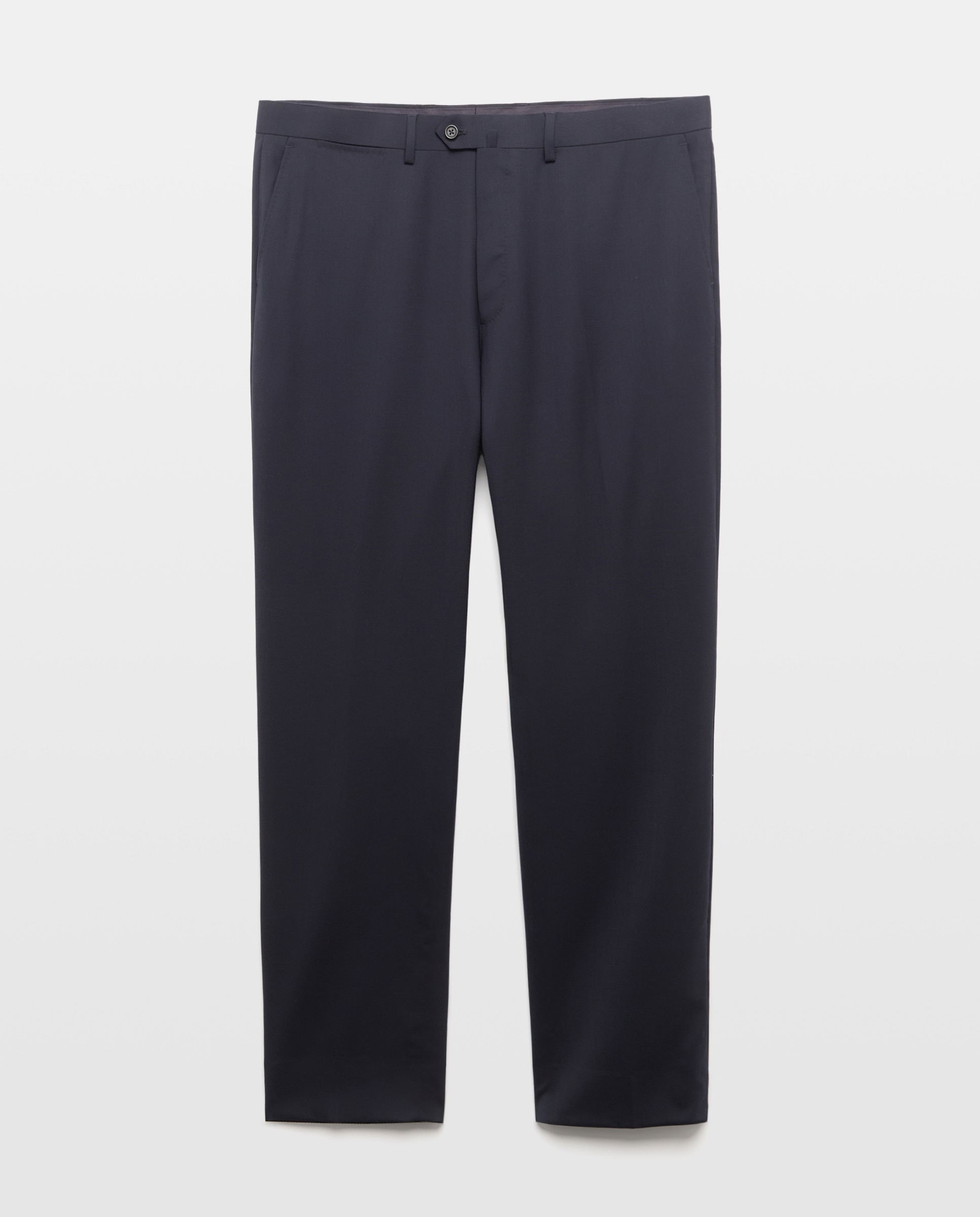 Pantalón separate Slim liso vestir 100% Lana hombre - Emidio Tucci - Azul marino Azul marino-4