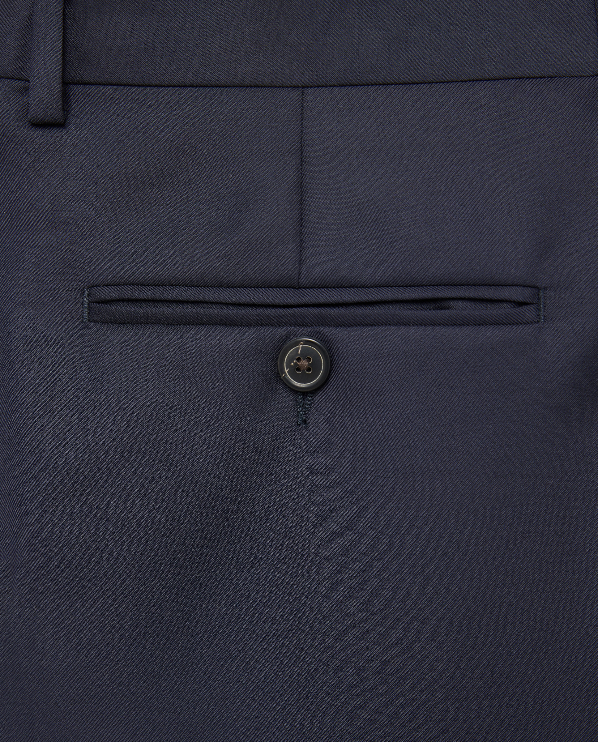 Pantalón separate Classic liso vestir 100% Lana hombre - Emidio Tucci - Azul marino Azul marino-5