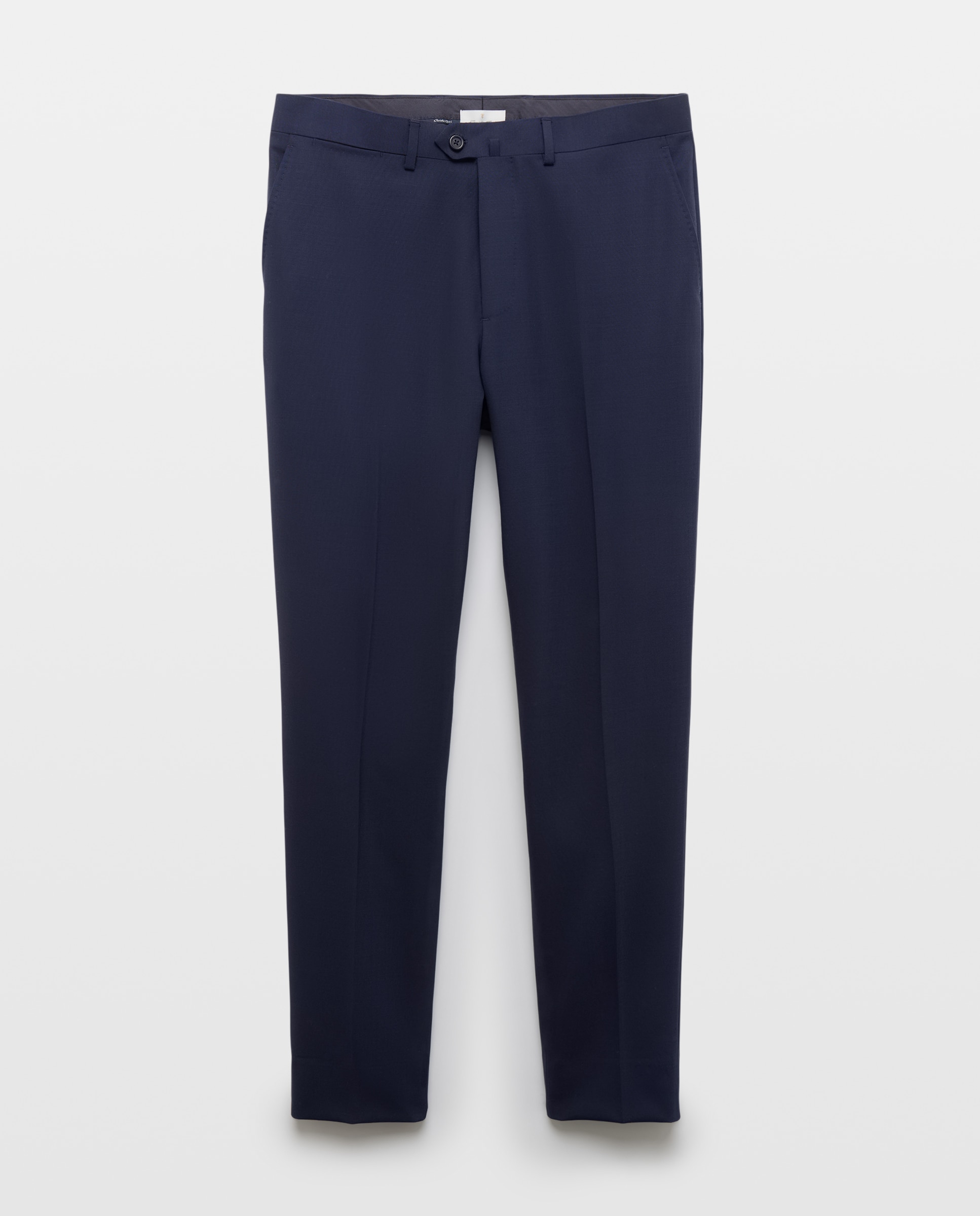 Pantalón separate Slim liso vestir 100% Lana hombre - Emidio Tucci - Azul Azul-4
