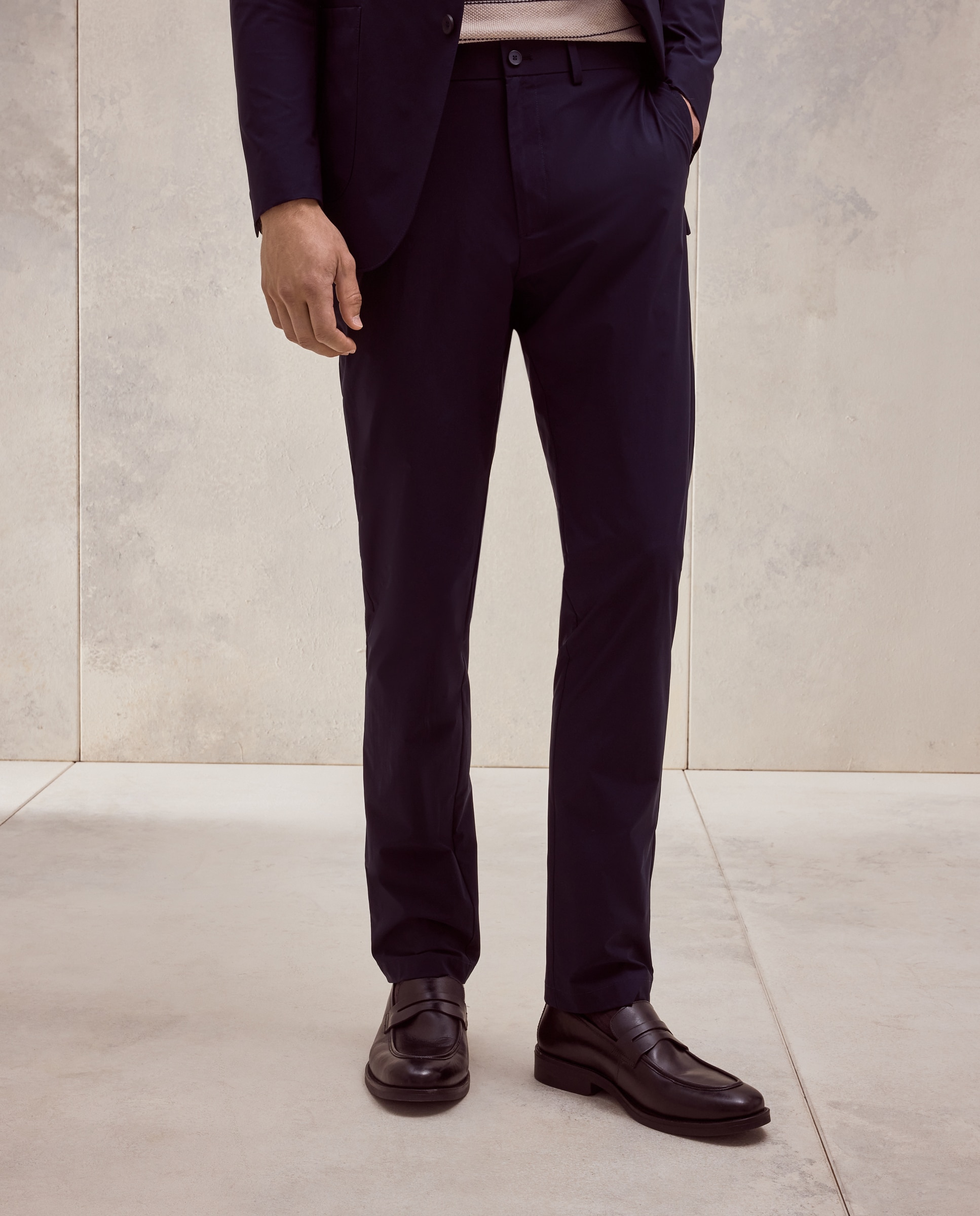 Calças de Fato Slim Fit Azul-marinho-2