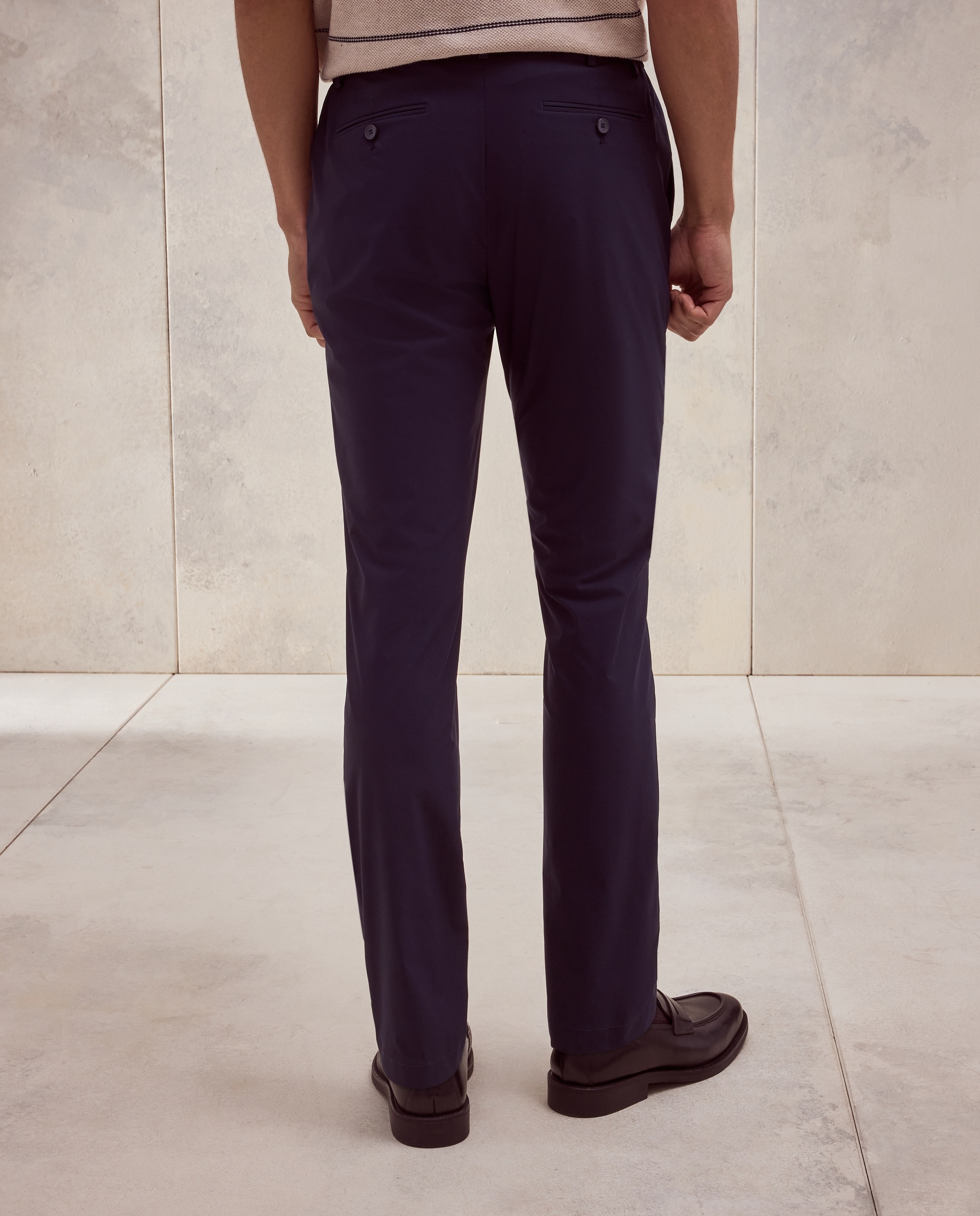 Calças de Fato Slim Fit Azul-marinho-3