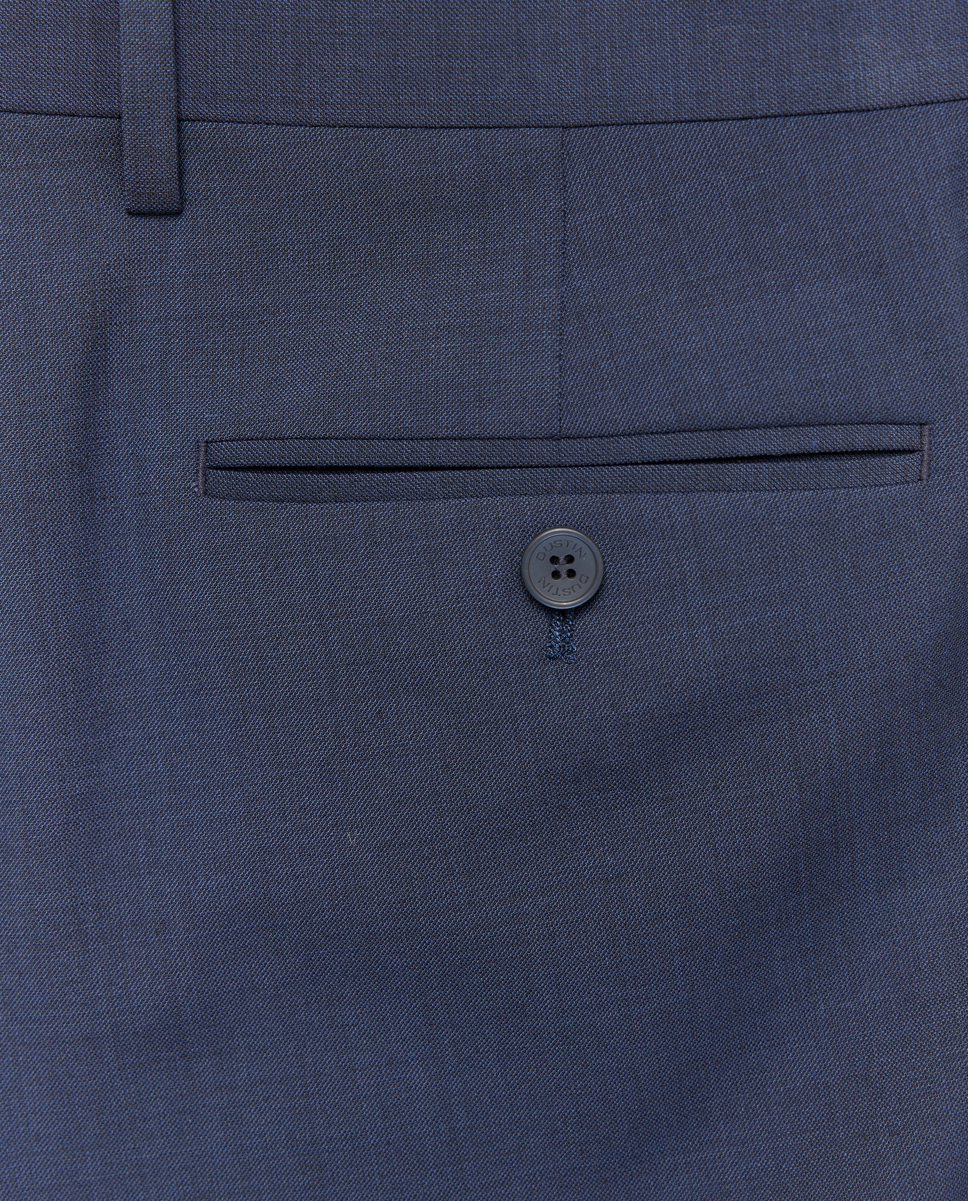 Pantalón de traje lavable desestructurado fit regular mezcla con lana de hombre - Dustin - Azul marino Azul marino-5