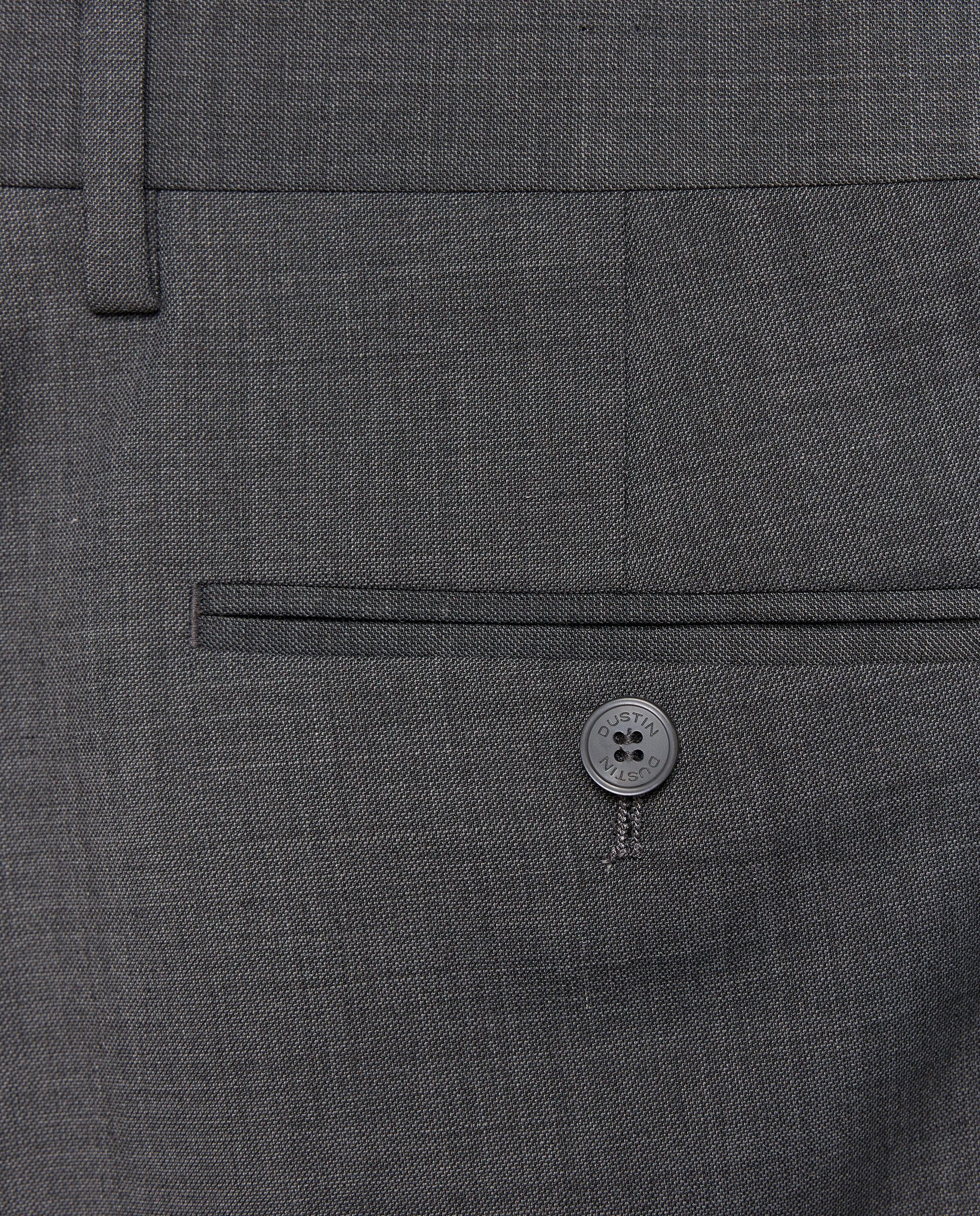 Pantalón de traje lavable desestructurado fit regular mezcla con lana de hombre - Dustin - Gris oscuro Gris oscuro-5