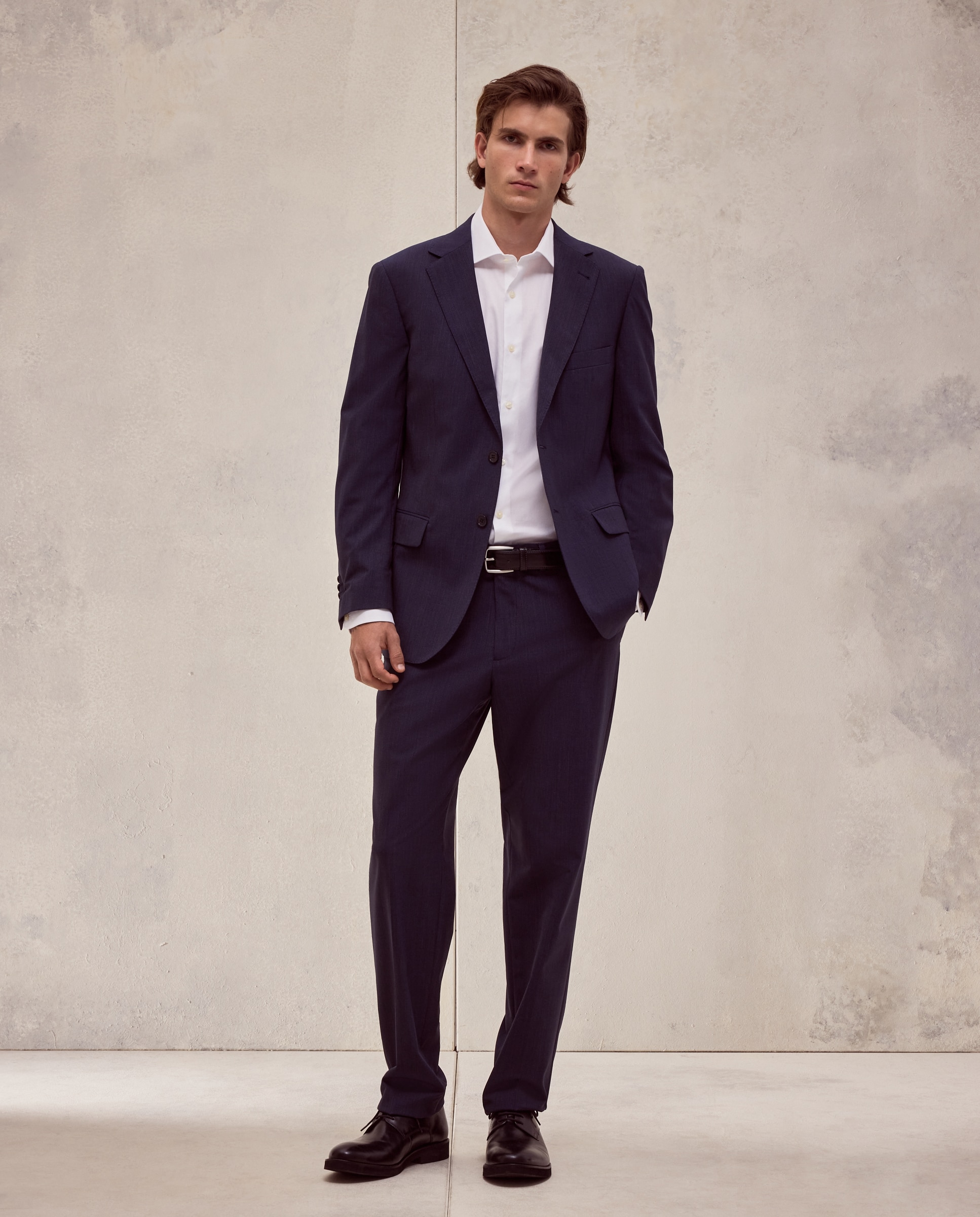 Pantalón hombre traje separate microdibujo pata de gallo. - Dustin - Azul marino Azul marino-1