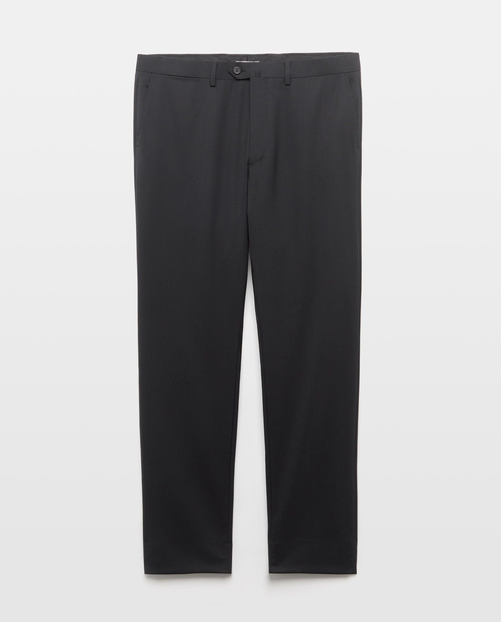 Pantalón separate Slim liso vestir 100% Lana hombre - Emidio Tucci - Negro Negro-5