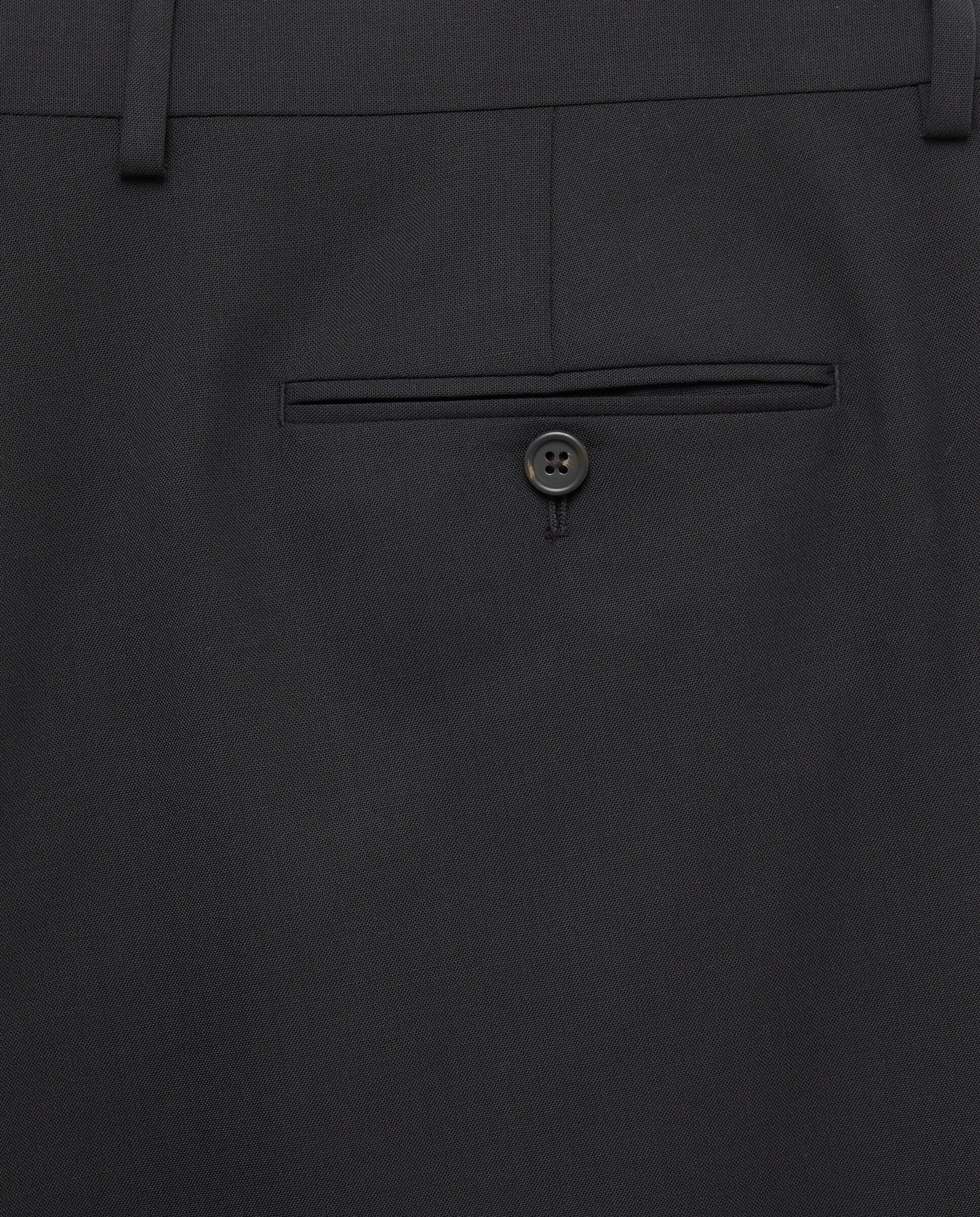 Pantalón separate Slim liso vestir 100% Lana hombre - Emidio Tucci - Negro Negro-6