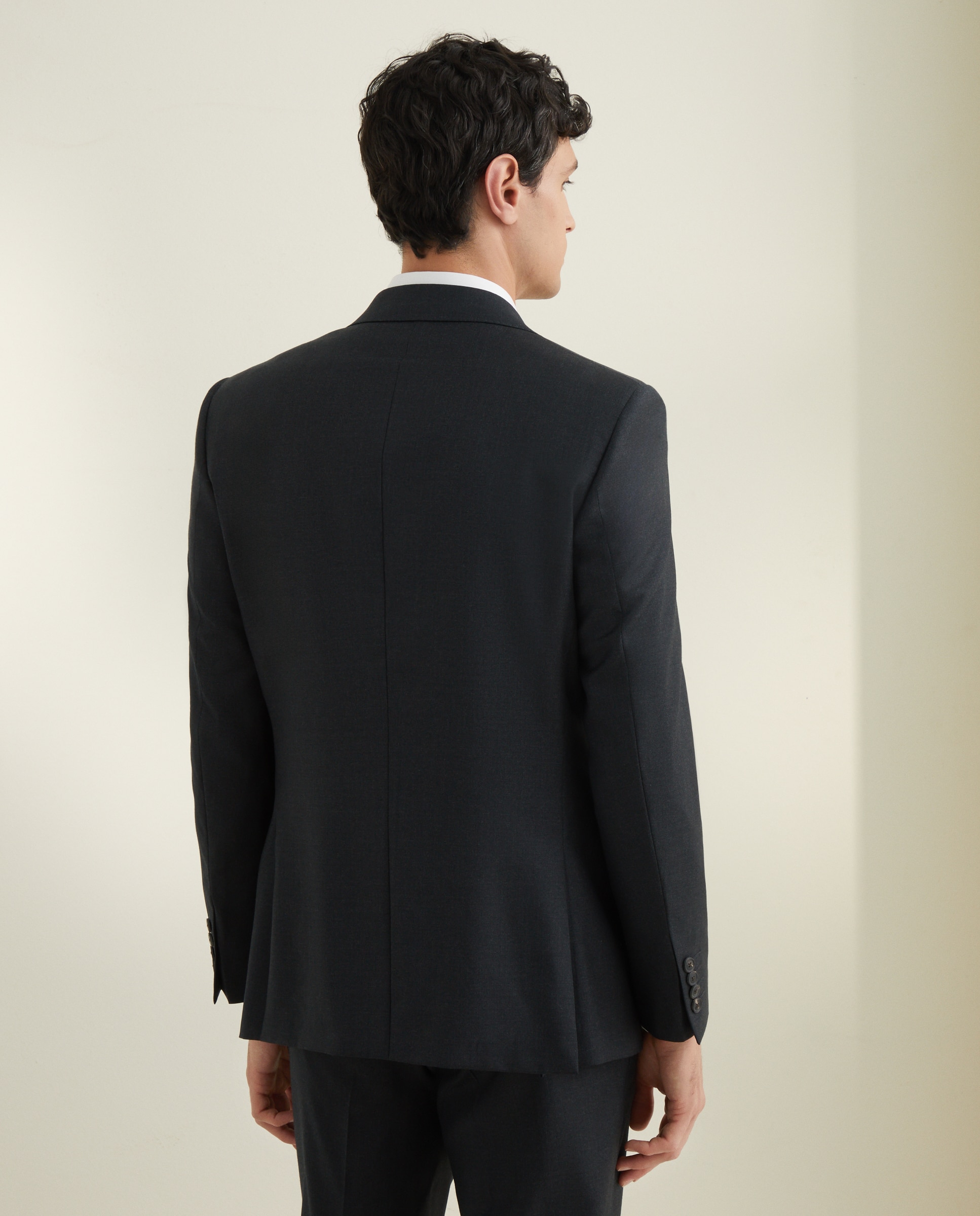 Chaqueta separate Regular liso vestir 100% Lana hombre - Emidio Tucci - Gris oscuro Gris oscuro-8
